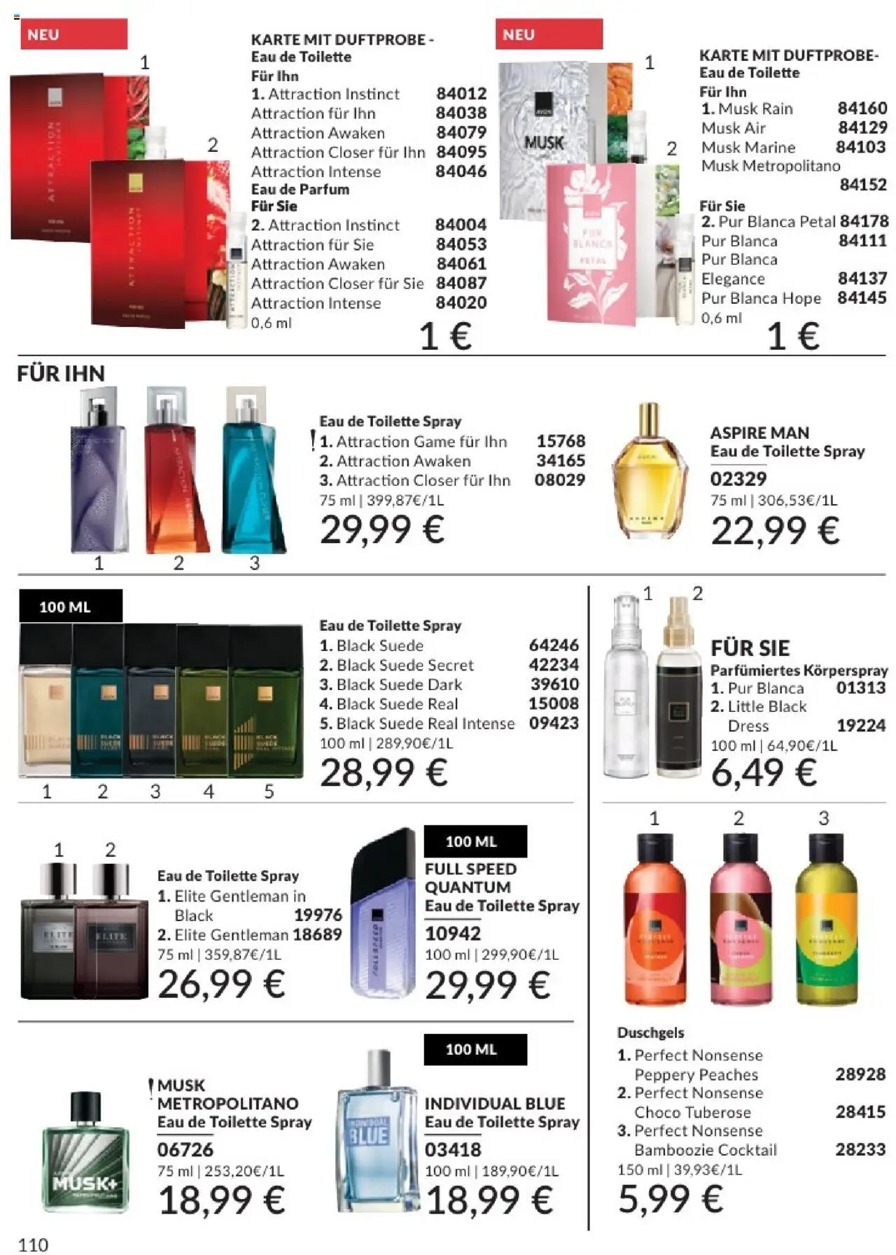 AVON Katalog August 2025 - gültig ab dem 01.08.2025 | Seite: 112 | Produkte: Toilette, Parfüm, Eau de Parfum, Körperspray