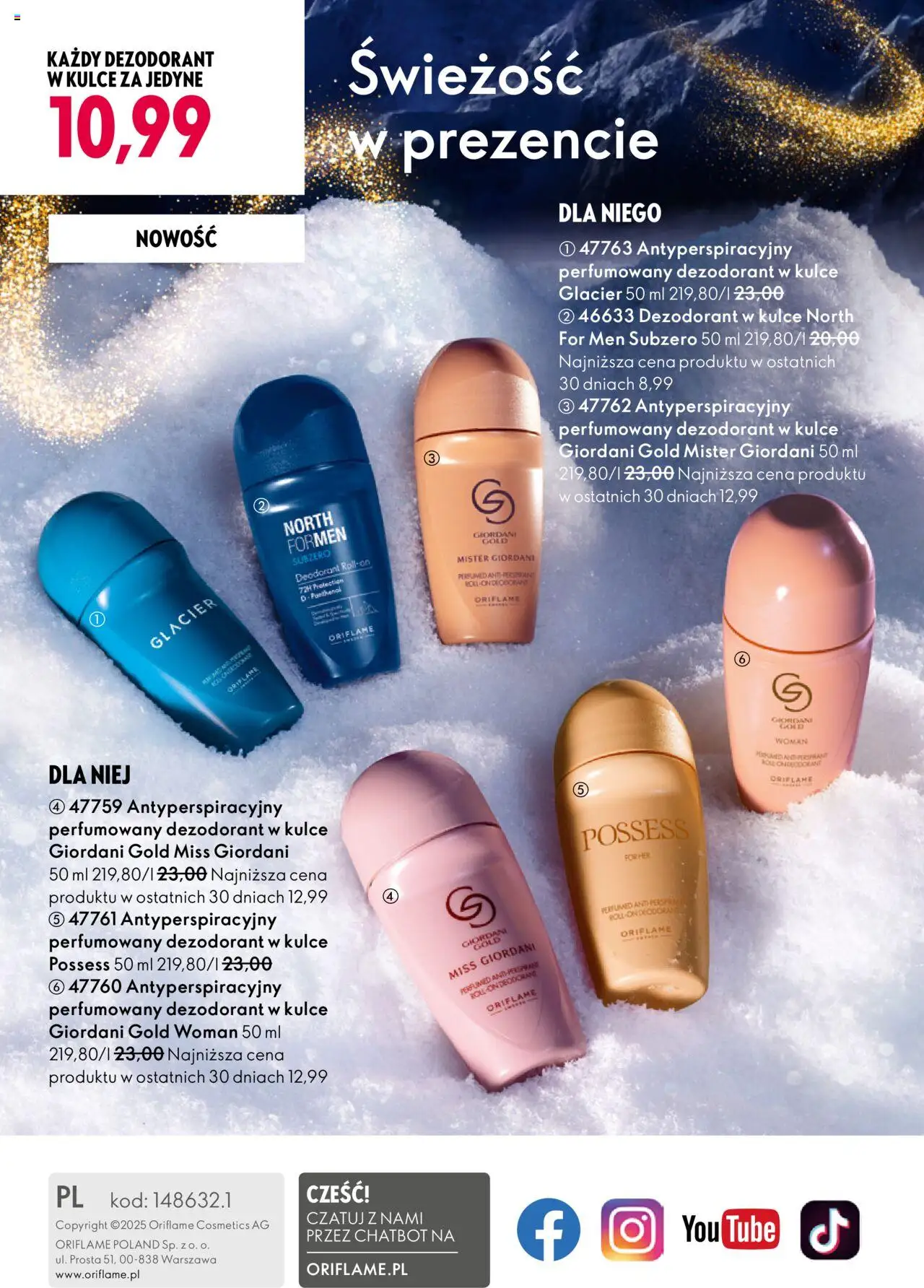 Oriflame Black Friday od 12.11.2025 | Strona: 180 | Produkty: Dezodorant