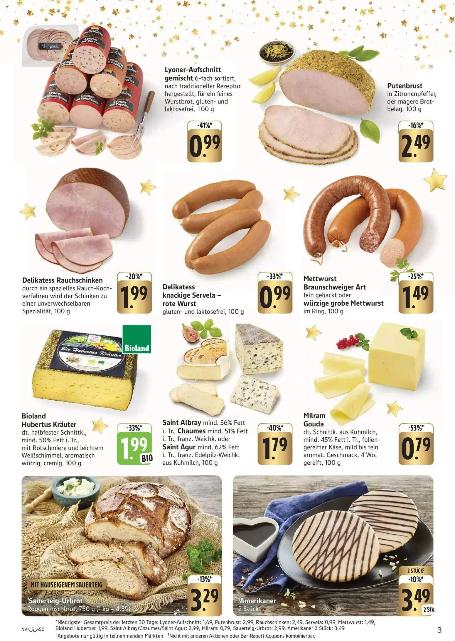 Edeka prospekt Freiburg-Hochdorf	 – gültig ab 08.12.2025 | Seite: 3 | Produkte: Paprika, Milram, Wurst, Schinken