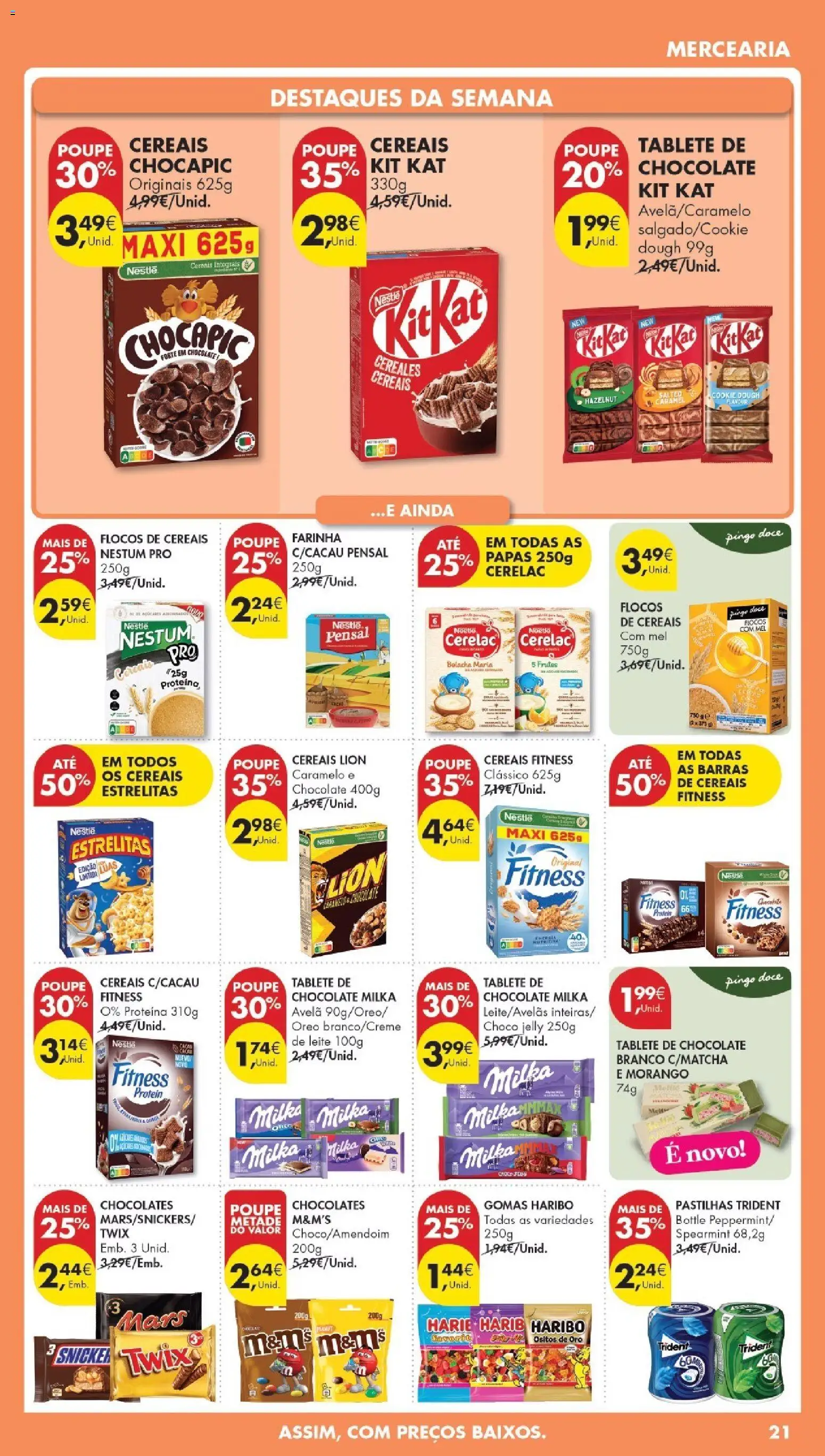 Pingo Doce Poupe Esta Semana Madeira │ válido de 07.04.2026 | Página: 21 | Produtos: Chocolates, Chocolate, Mel, Proteina