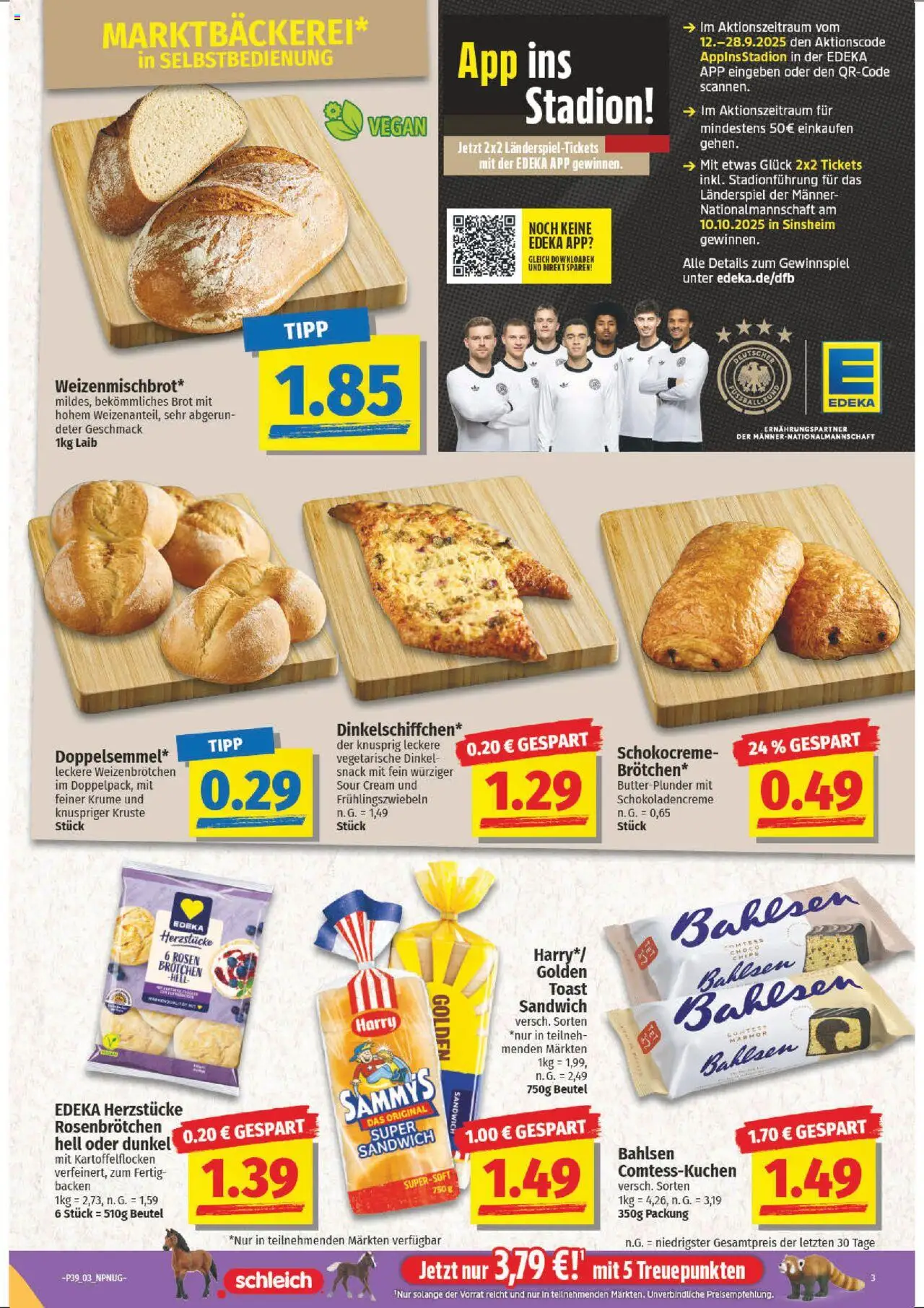 NP Discount Prospekt 	 – gültig ab 22.09.2025 | Seite: 3 | Produkte: Toast, Brot, Chips