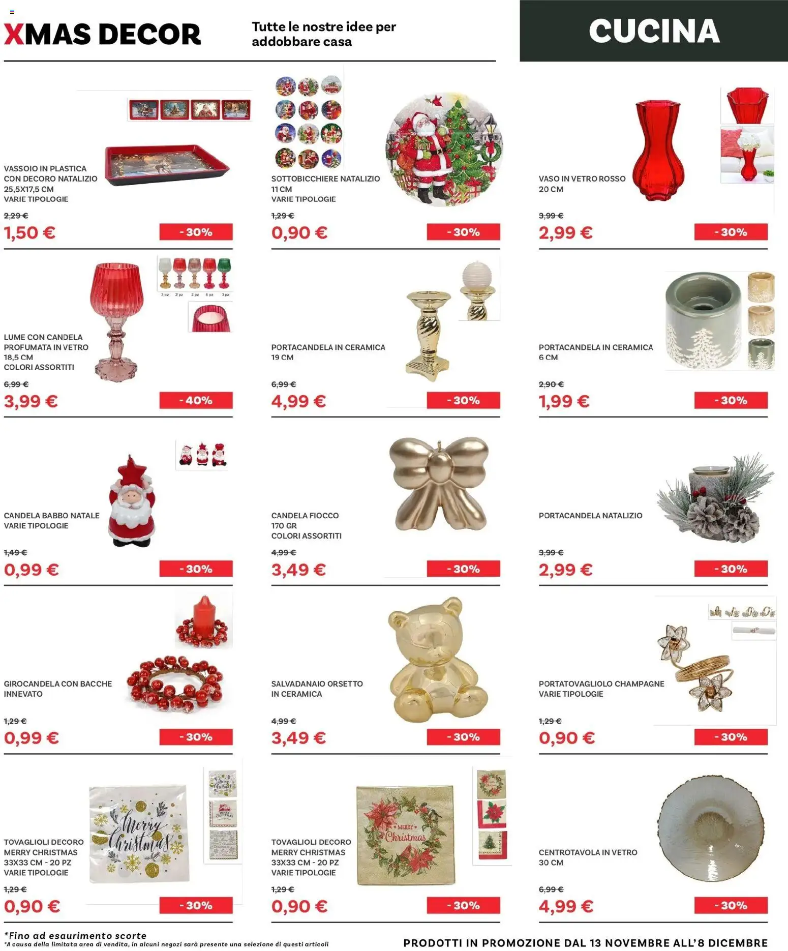 Volantino Max Factory del 13.11.2025 | Pagina: 21 | Prodotti: Champagne, Vassoio, Candela, Vaso