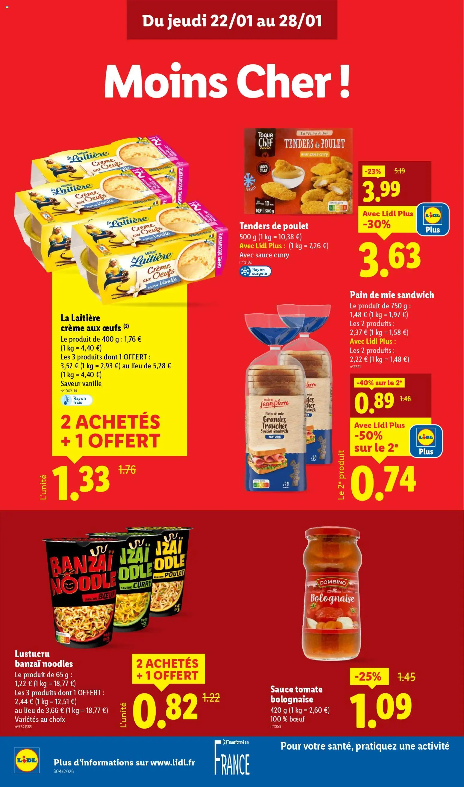 {H1} | Page: 14 | Produits: Sandwich, Curry, Œufs, Crème