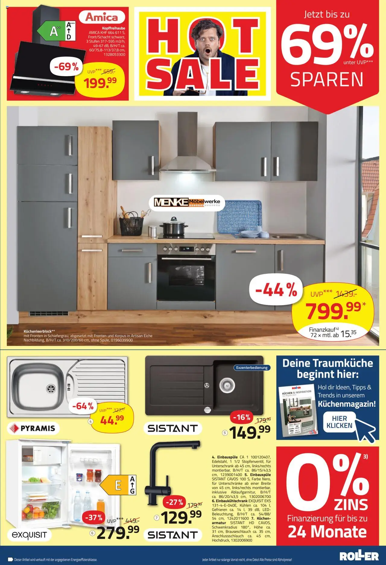Roller Prospekt 	 - gültig ab dem 28.07.2025 | Seite: 15 | Produkte: Armatur, Unterschrank, Kuchen