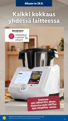 Katso Lidl Silvercrest® voimassa alkaen 28.08.2025