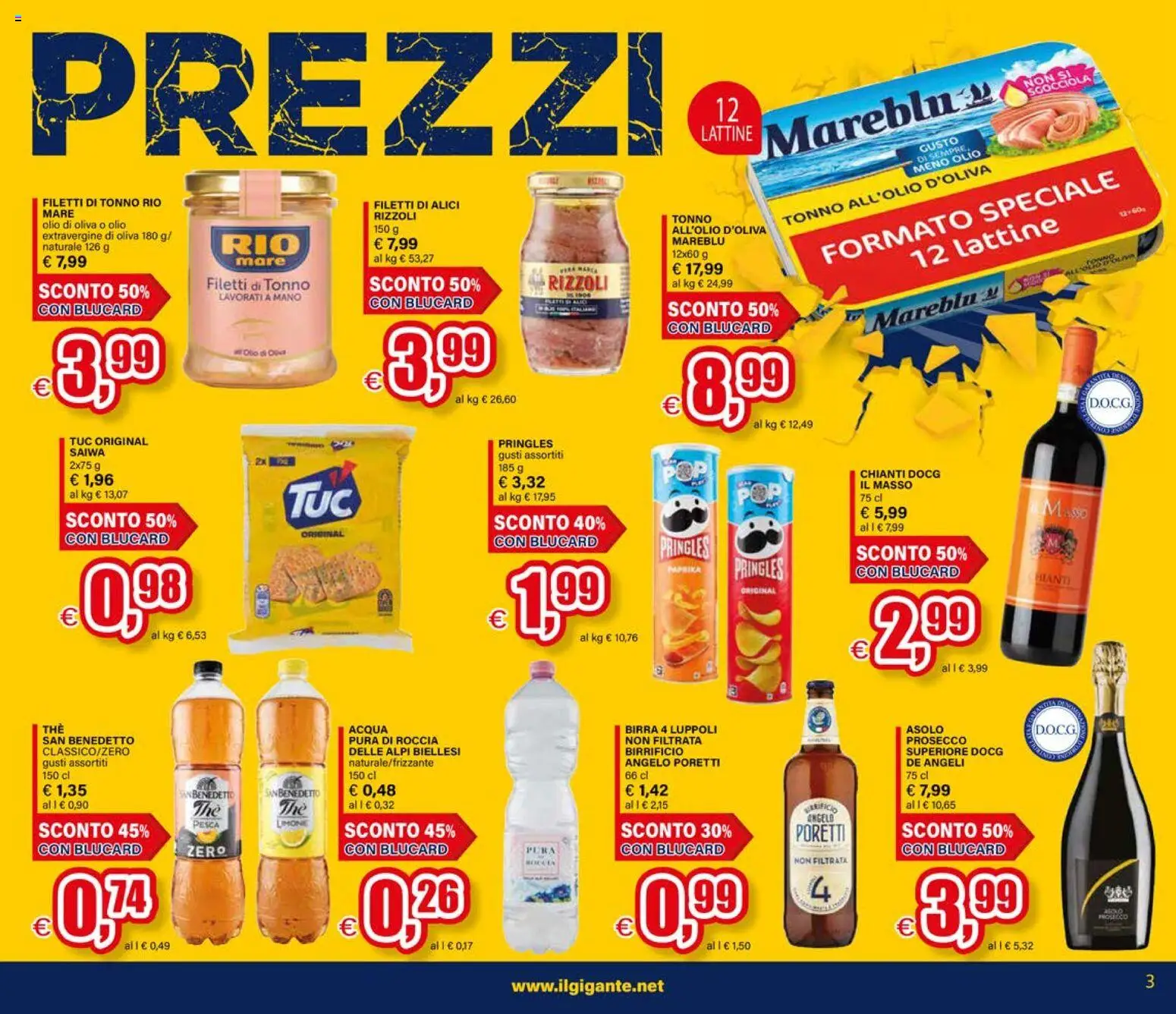 Volantino Il Gigante del 02.01.2026 | Pagina: 3 | Prodotti: Prosecco, Limone, Tonno, Alici