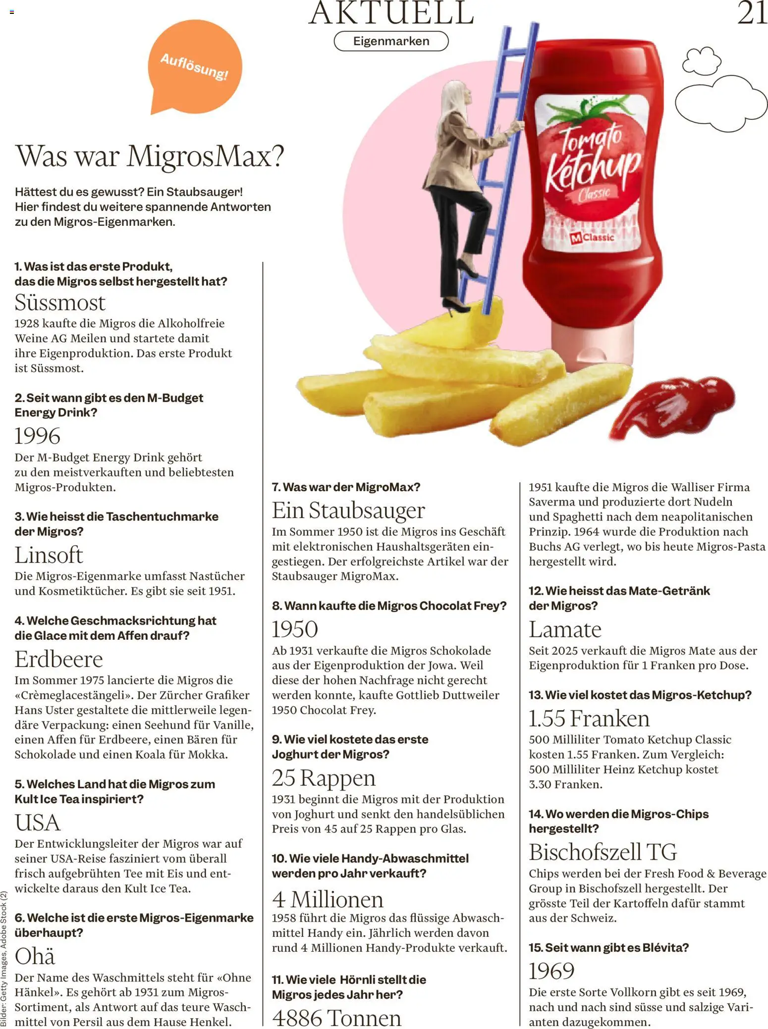 Migros Magazin – gültig ab 27.01.2026 | Seite: 21 | Produkte: Tee, Nudeln, Chips, Bilder