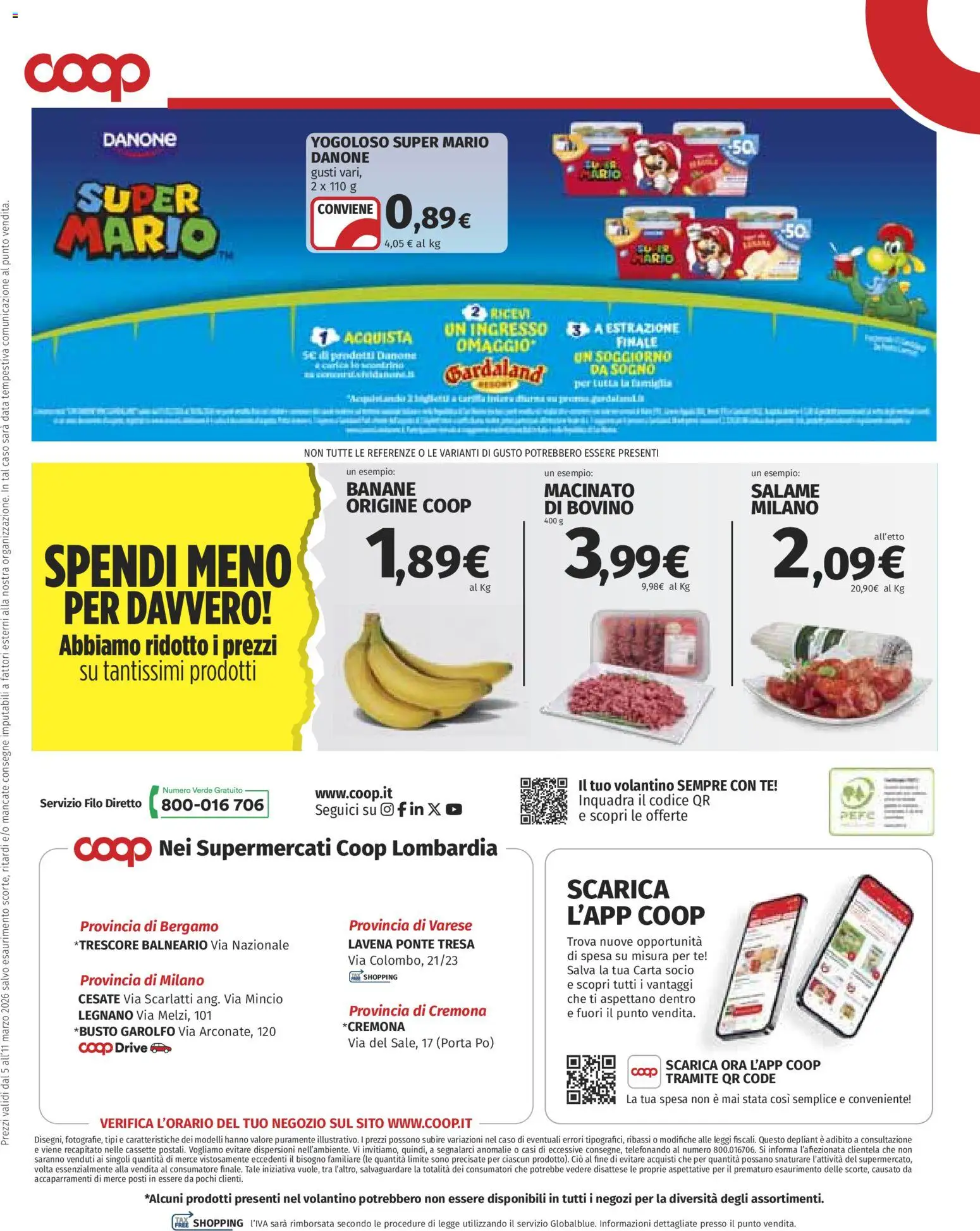 Volantino COOP del 05.03.2026 | Pagina: 20 | Prodotti: Salame, Tè, Data, Macinato