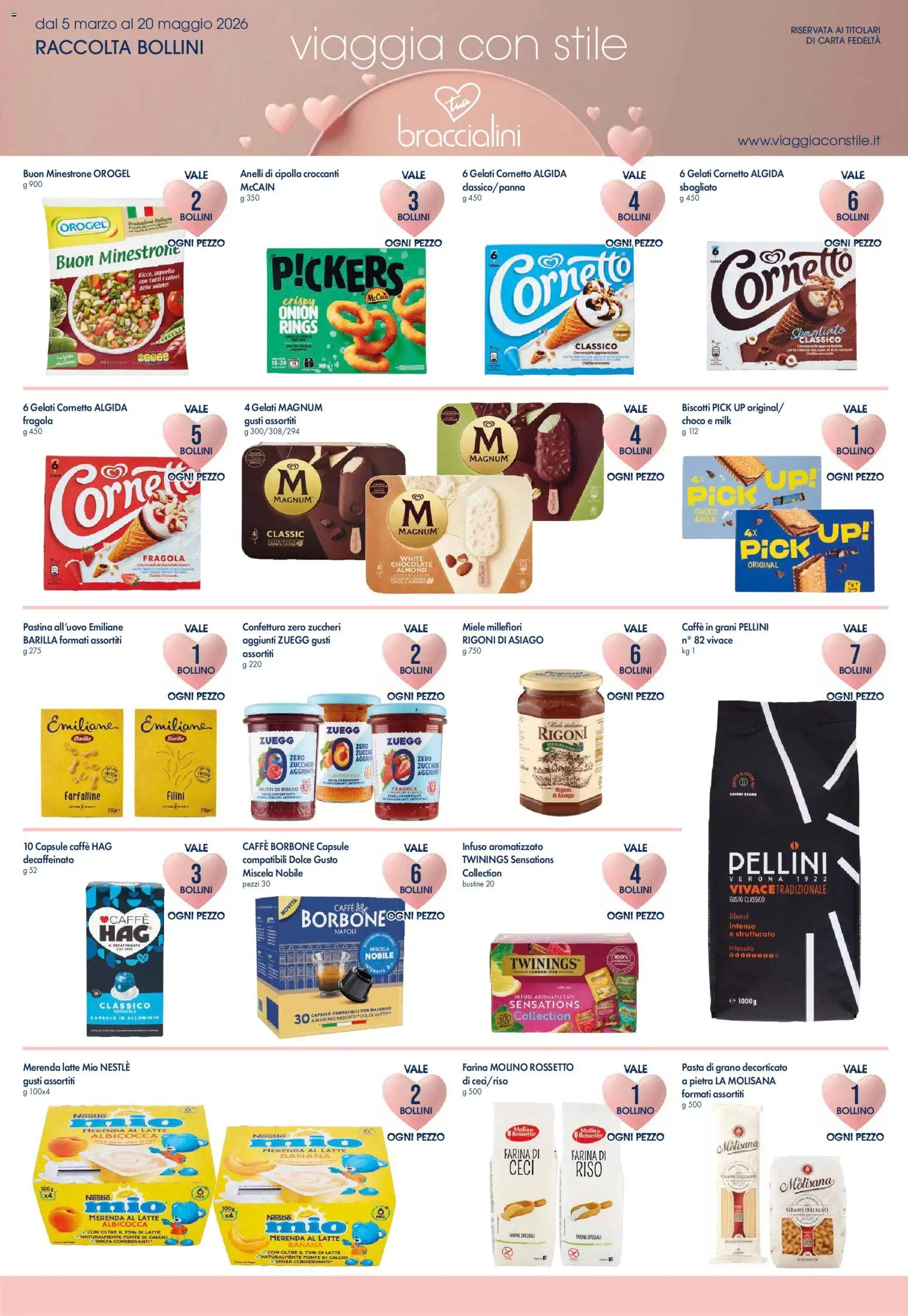 Volantino Galassia del 12.03.2026 | Pagina: 8 | Prodotti: Rossetto, Riso, Cornetto, Fragole