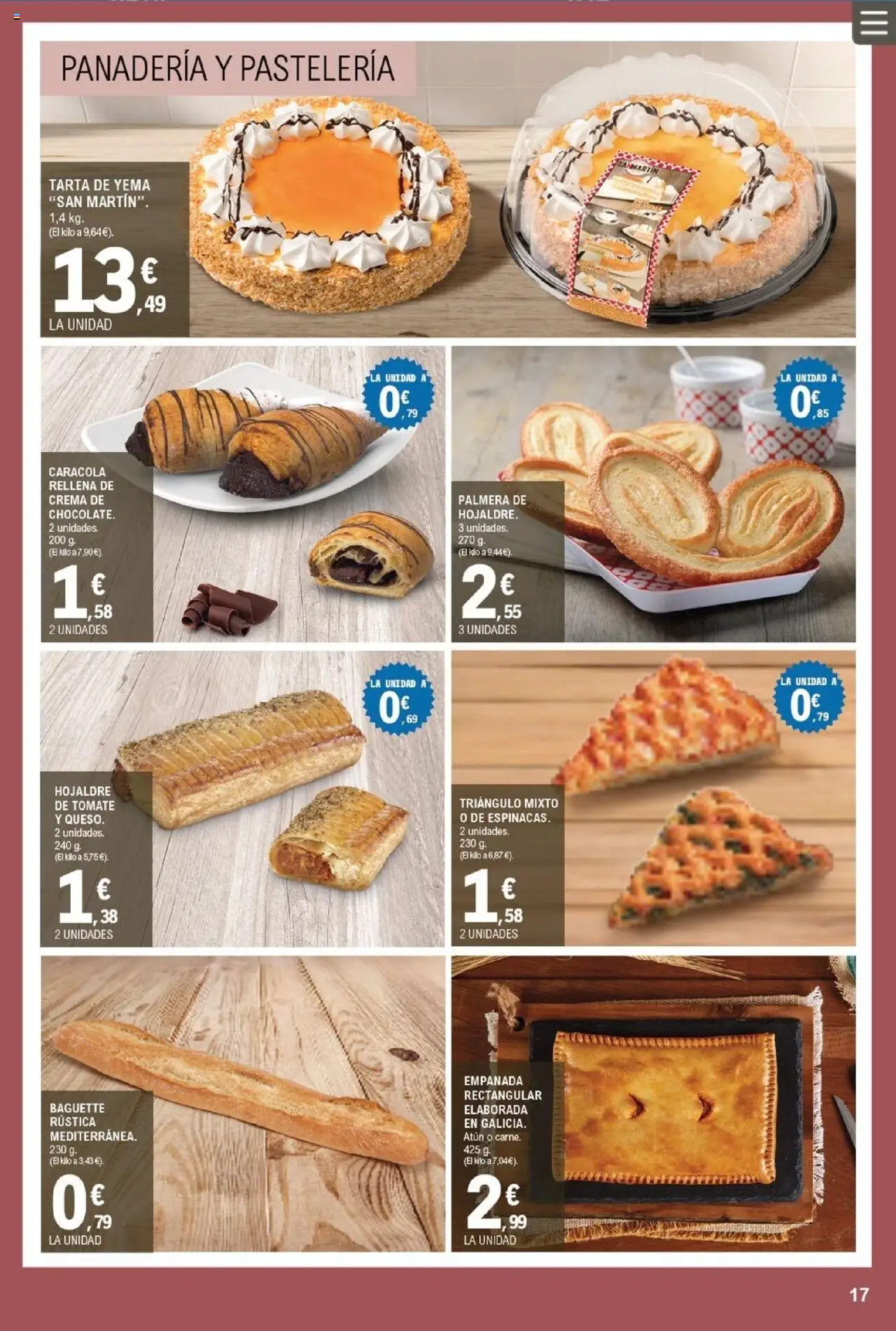 E.Leclerc folleto │ válido desde el 13.08.2025 | Página: 17 | Productos: Chocolate, Crema, Panadería