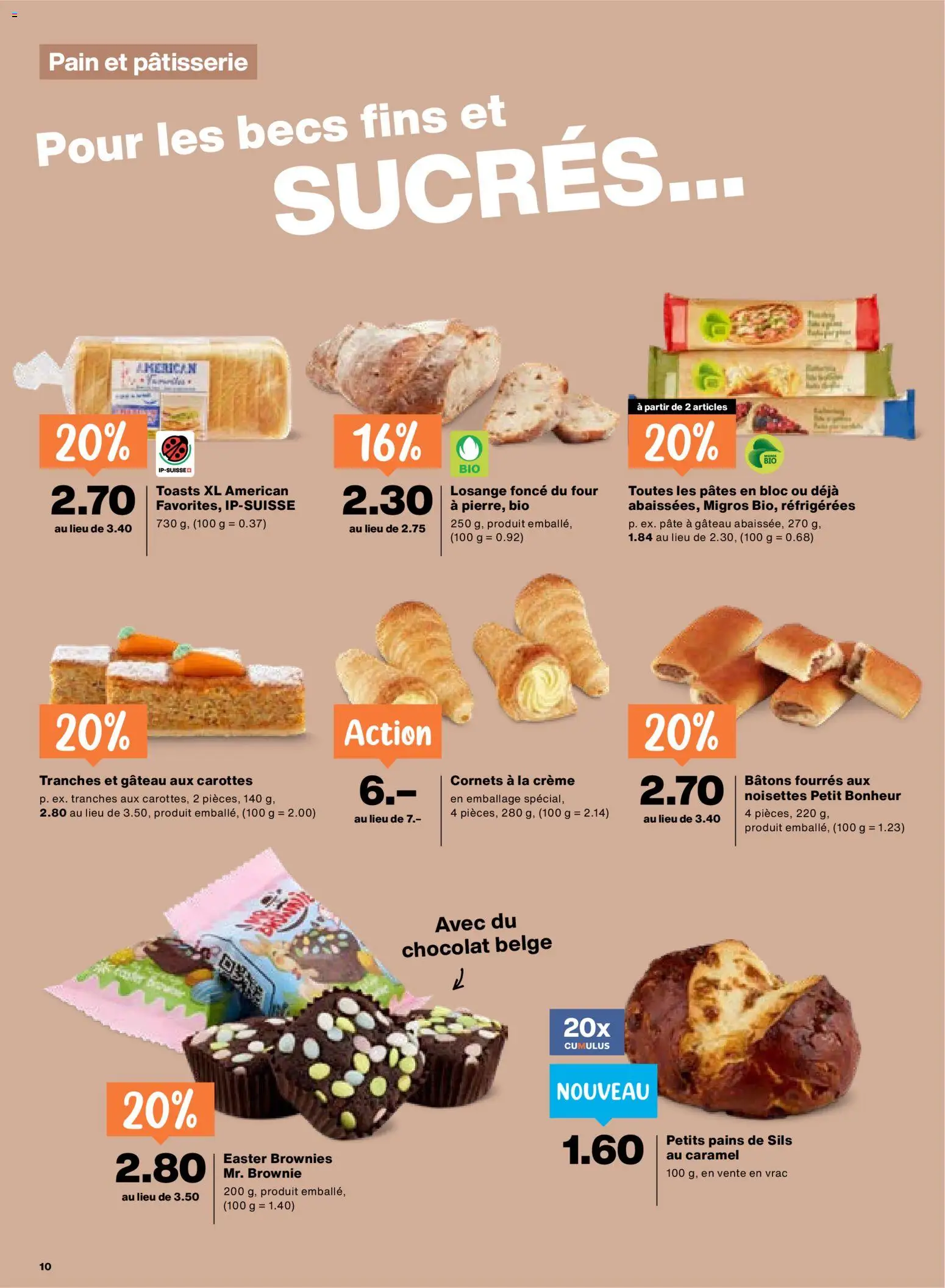 Migros aktionen FR – gültig ab 03.03.2026 | Seite: 10 | Produkte: Creme