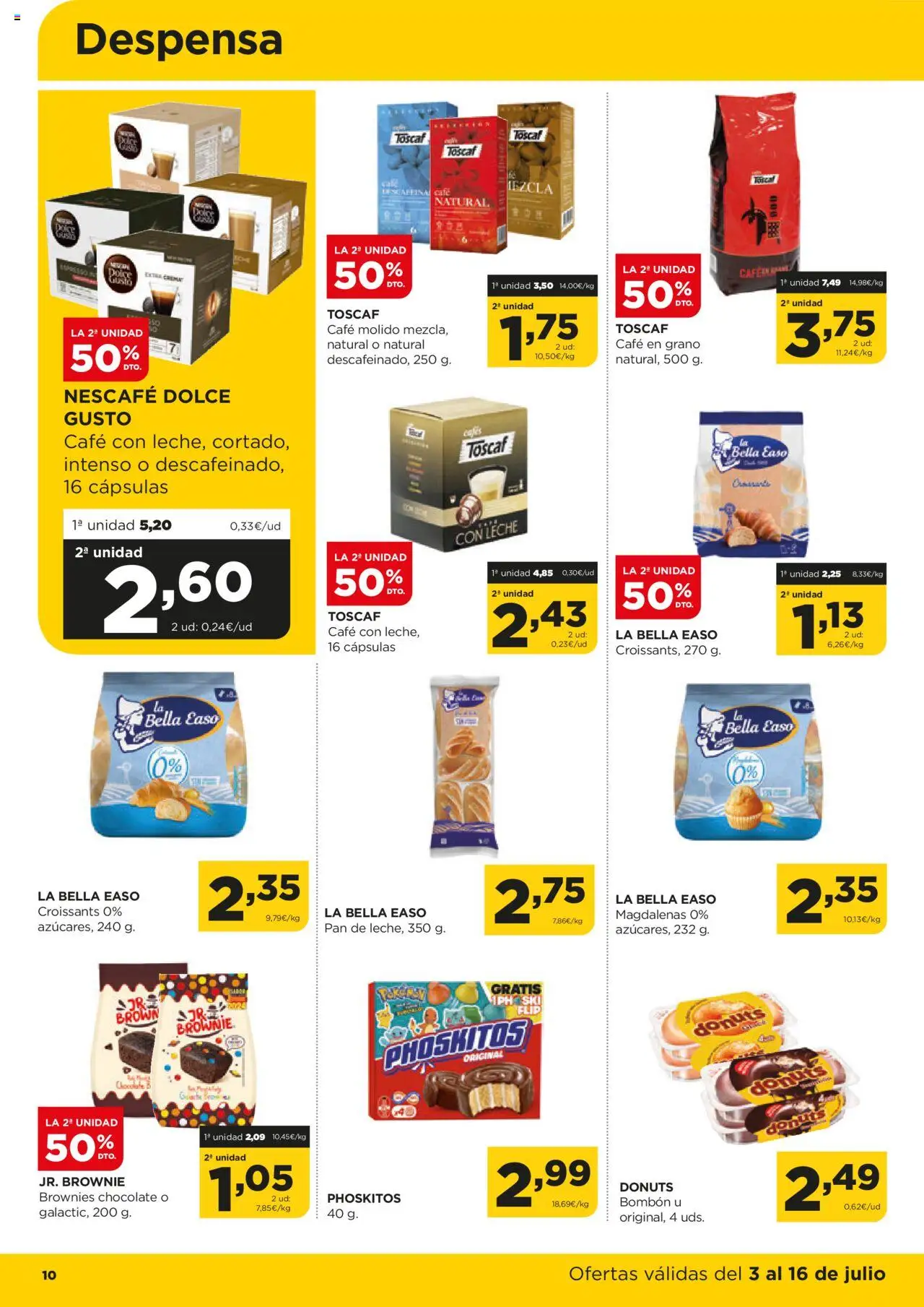 Alimerka folleto Asturias │ válido desde el 03.07.2025 | Página: 11 | Productos: Chocolate, Café molido, Café en grano, Donuts