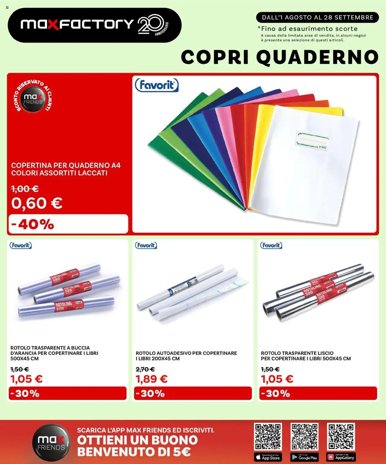 Volantino Max Factory del 31.07.2025 | Pagina: 8 | Prodotti: The, Quaderno