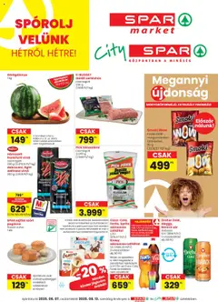 Spar Market akciós ujság - amely érvényes a következő dátumtól: 07.08.2025 | Oldal: 1