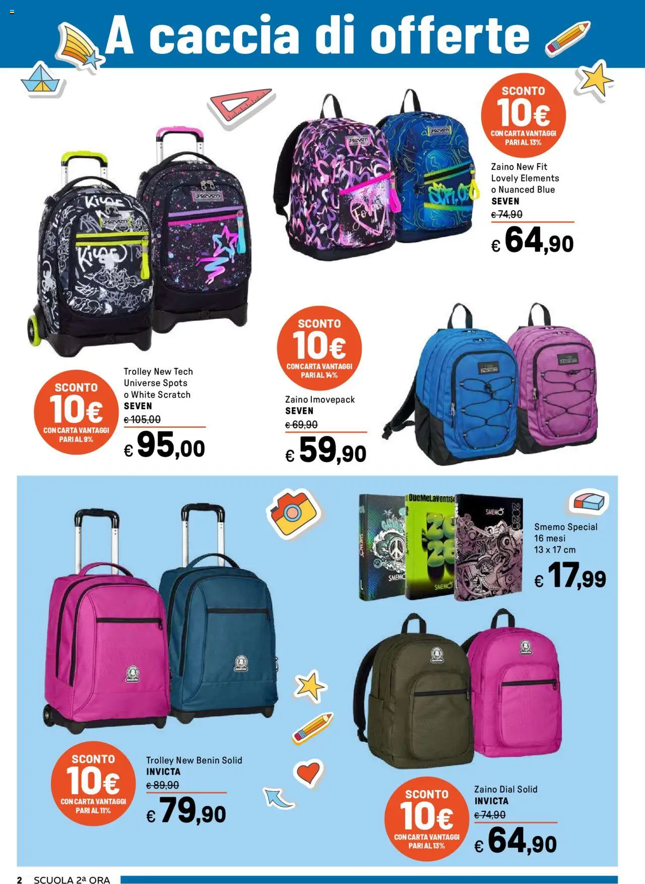Volantino Iper del 04.08.2025 | Pagina: 2 | Prodotti: Zaino, Trolley