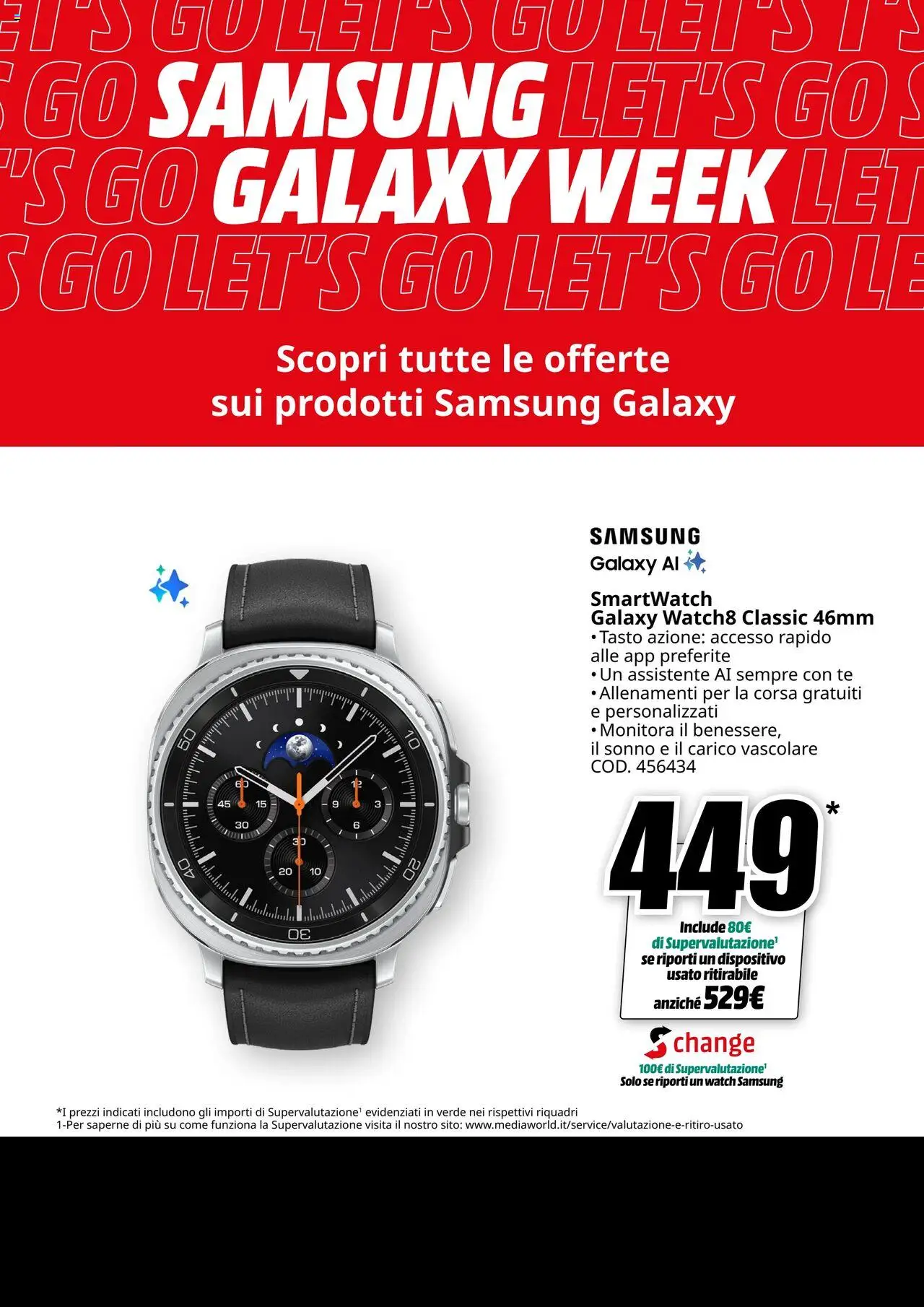 Volantino Media World del 22.09.2025 | Pagina: 6 | Prodotti: Samsung Galaxy, Tè, Smartwatch, Samsung