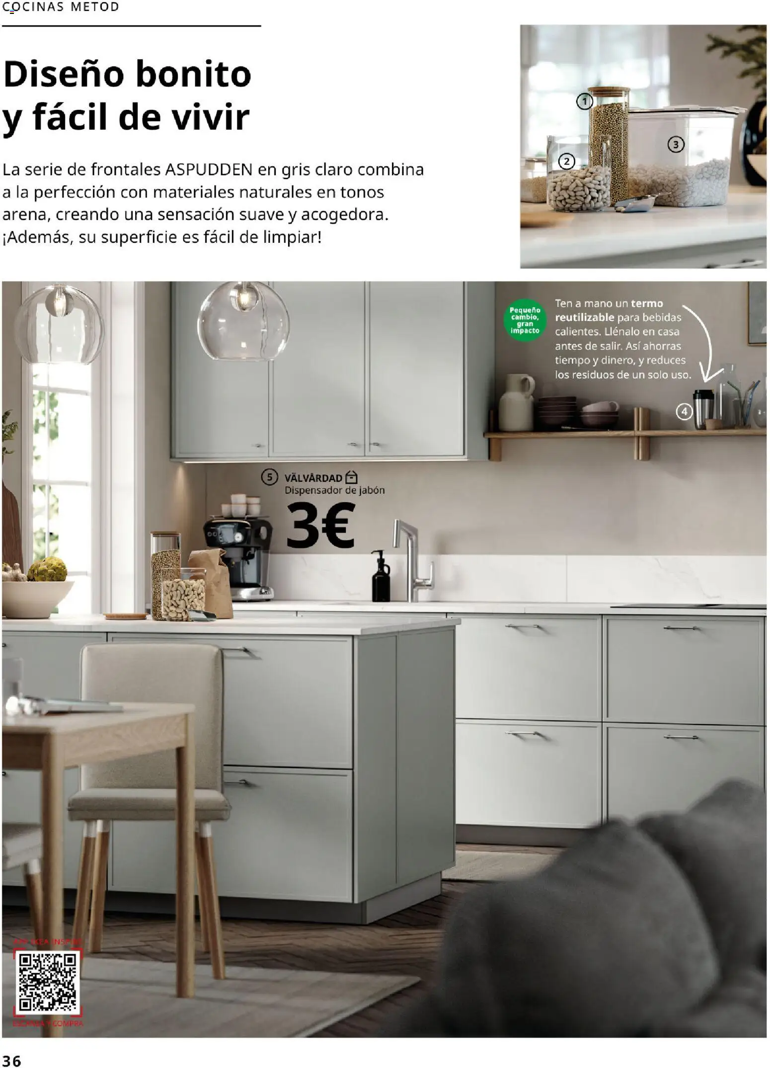 Catálogo IKEA Cocinas │ válido desde el 01.02.2026 | Página: 36 | Productos: Jabón, Dispensador de jabón, Dispensador