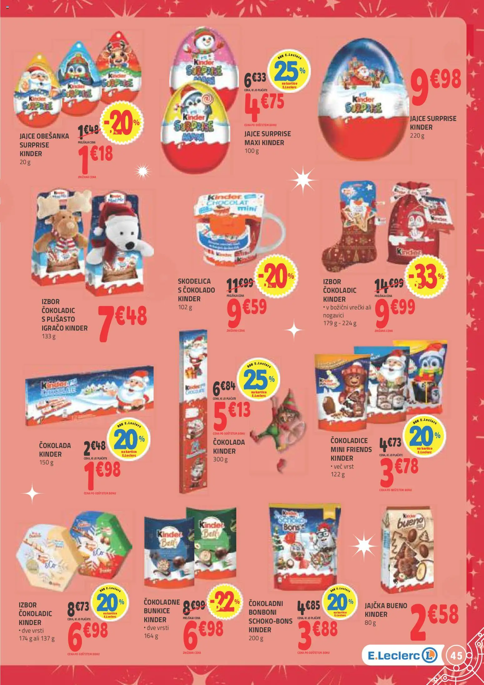 Novi E.leclerc katalog ponudbe – veljaven od 04.11.2025 | Stran: 7 | Izdelki: Bonboni, Skodelica, Cokolada