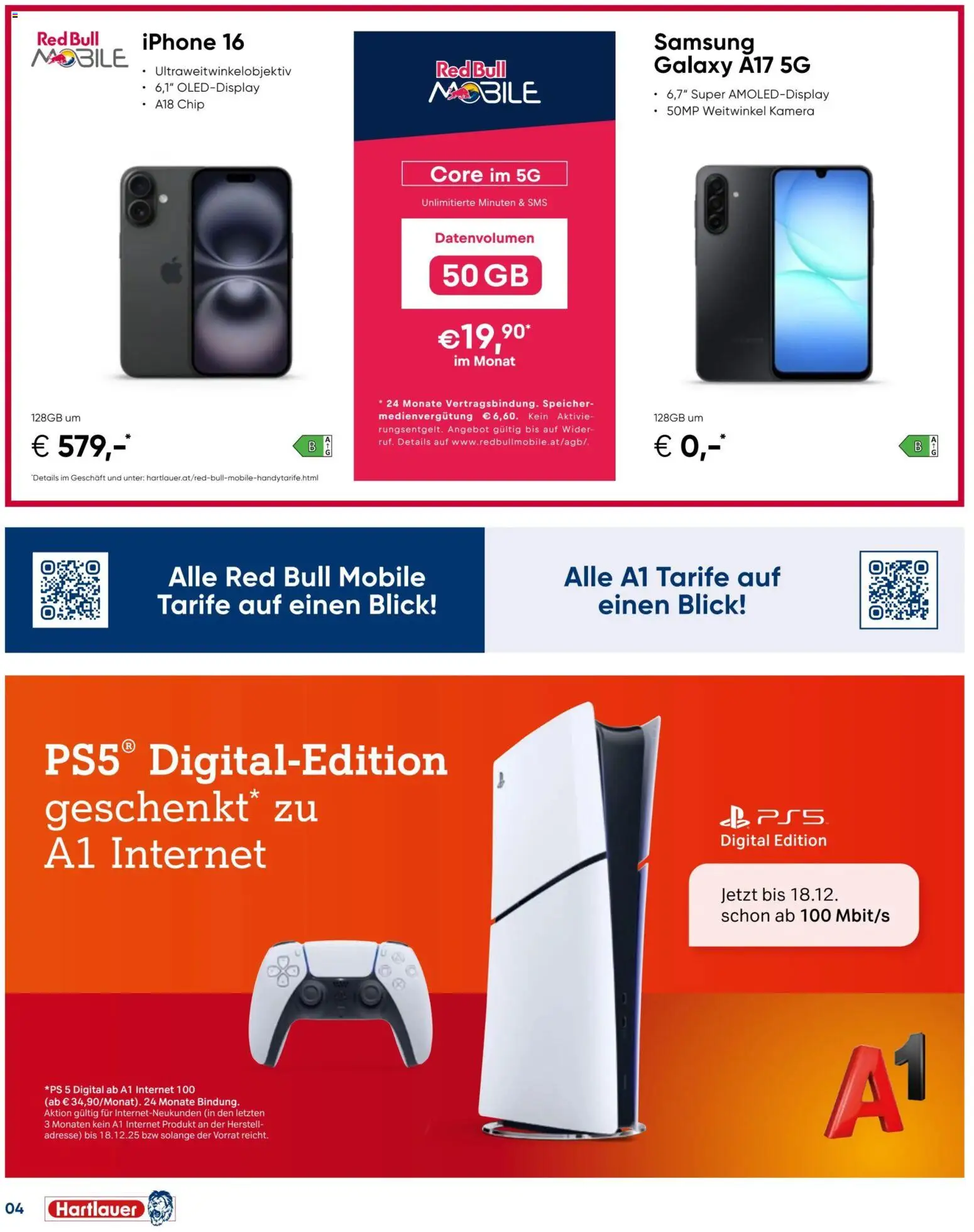 Hartlauer Angebote gültig ab 01.12.2025 | Seite: 4 | Produkte: Kamera, Samsung, Iphone