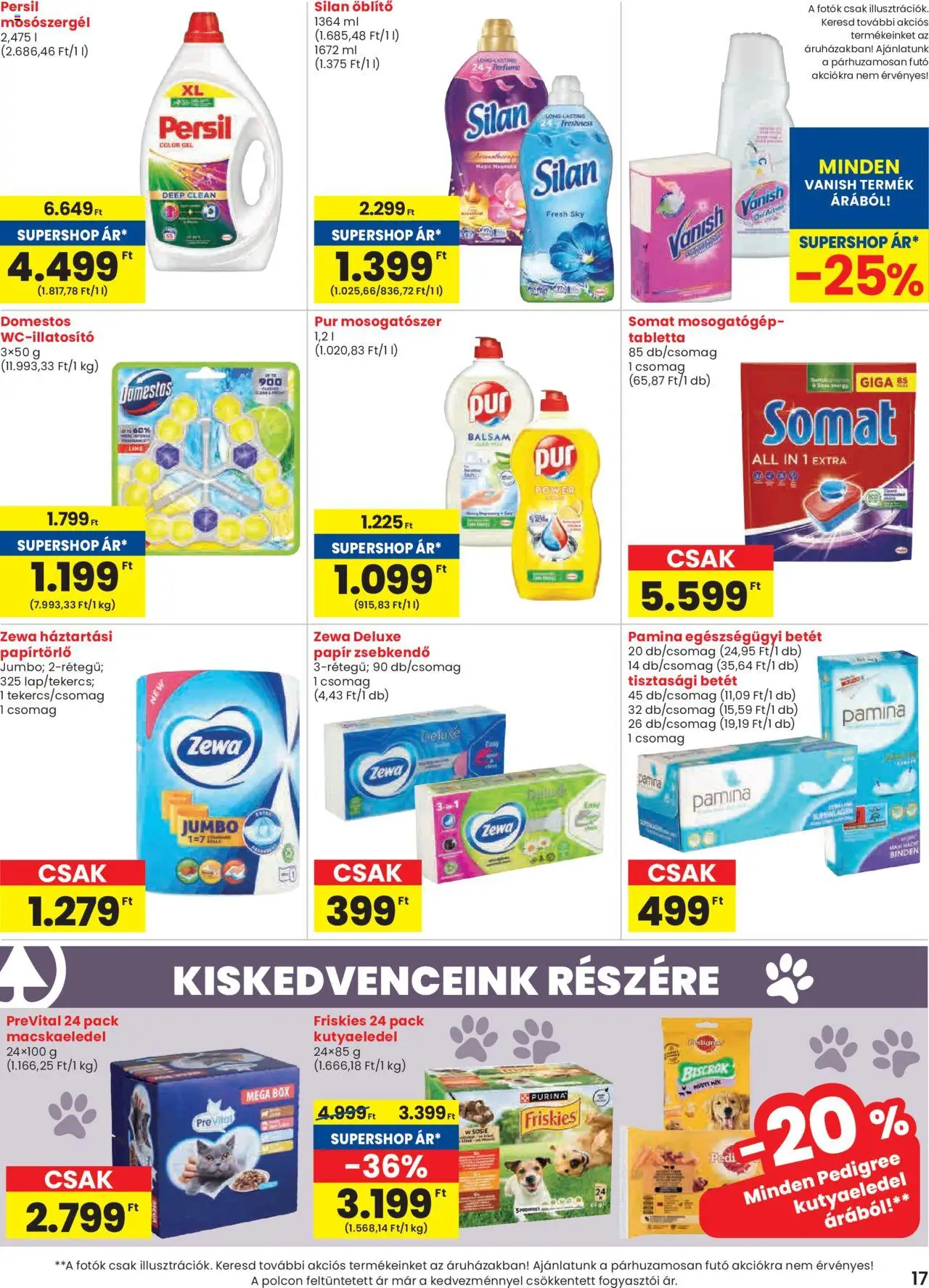 Spar akciós ujság - amely érvényes a következő dátumtól: 19.06.2025 | Oldal: 17 | Termékek: Somat, Macskaeledel, Mosogatógép, Mosogatószer