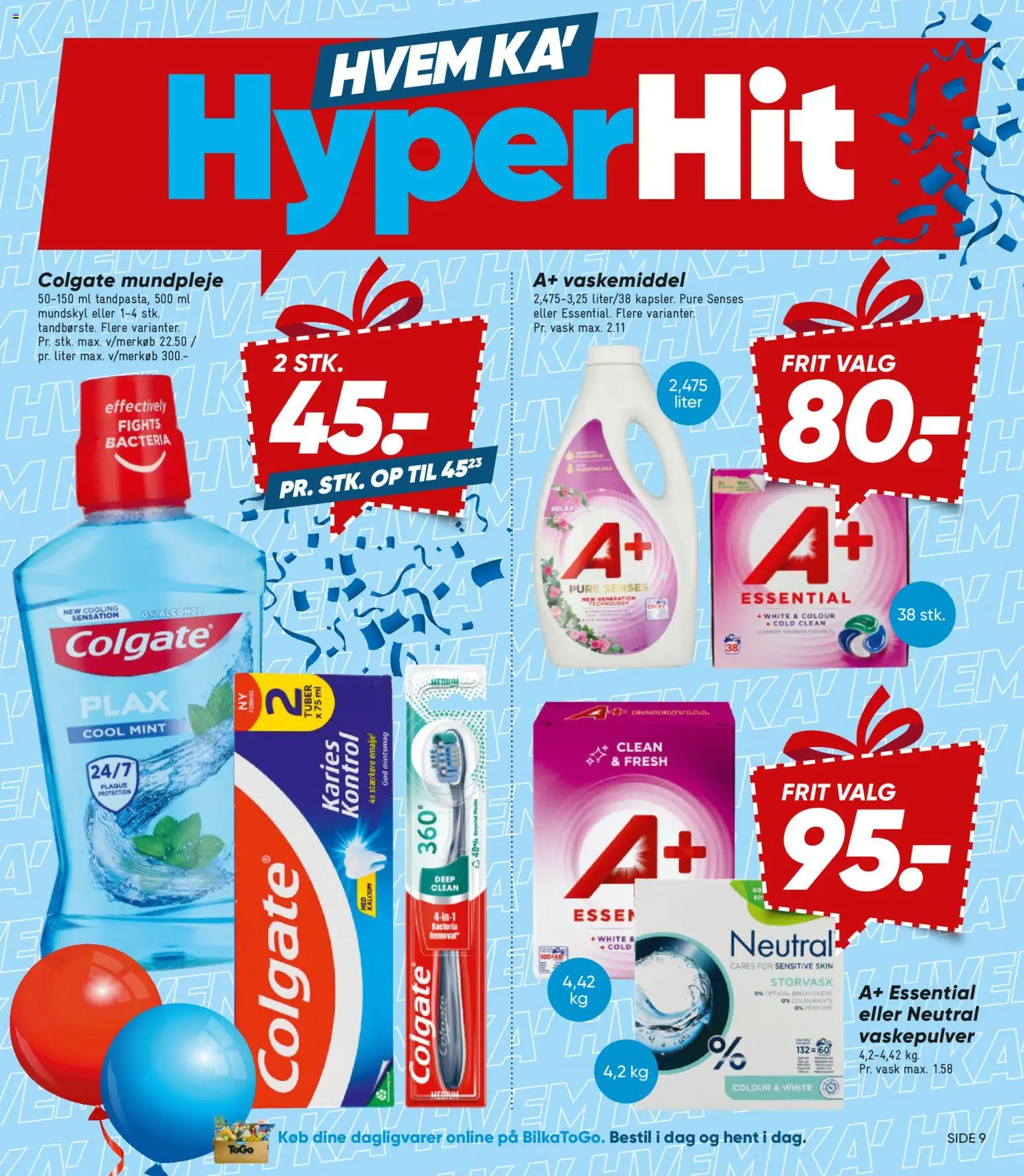 Bilka tilbudsavis – gyldig fra 20.02.2026 | Side: 9 | Produkter: Mundskyl, Vaskepulver