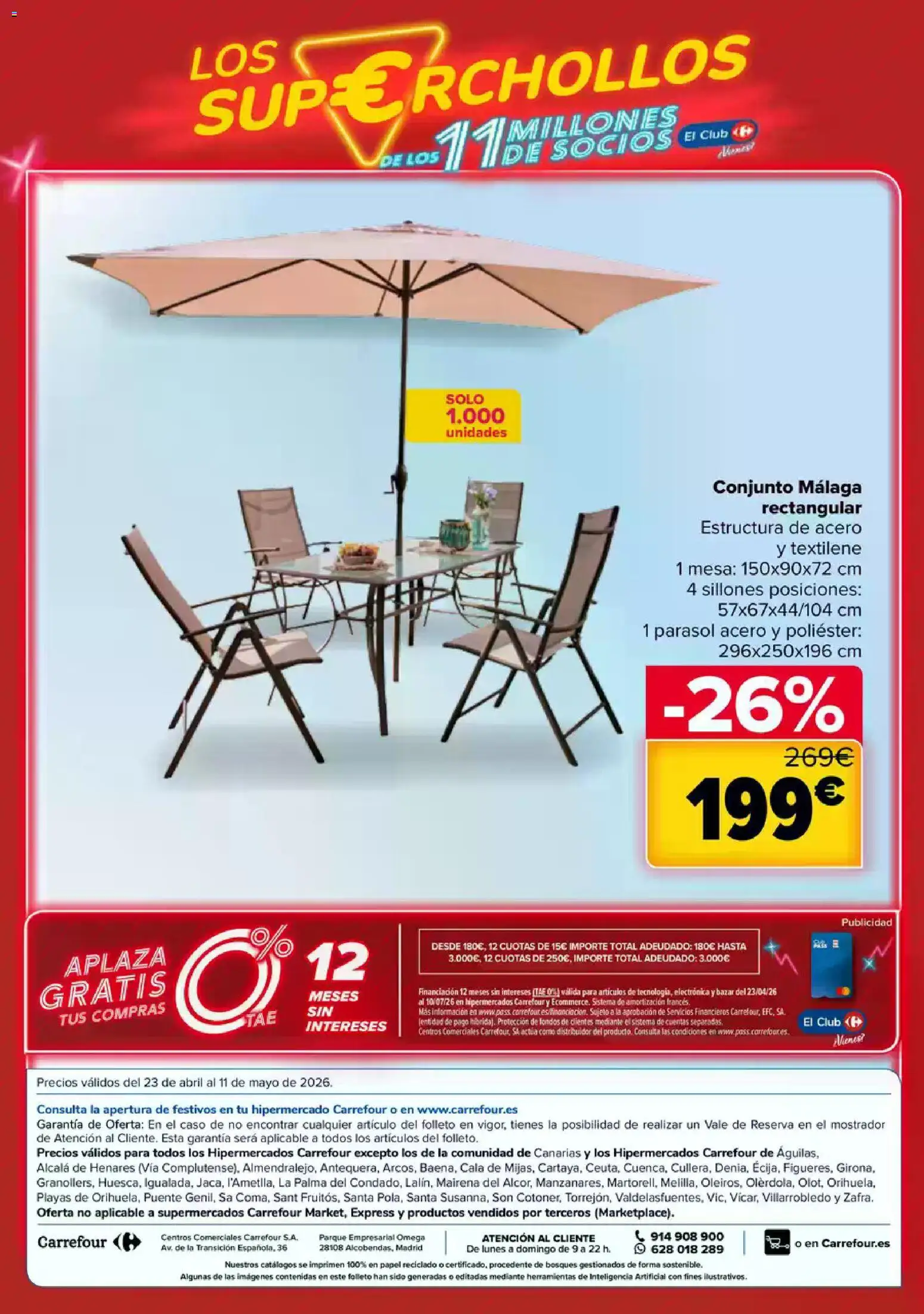 Carrefour Super chollos │ válido desde el 23.04.2026 | Página: 37 | Productos: Mesa
