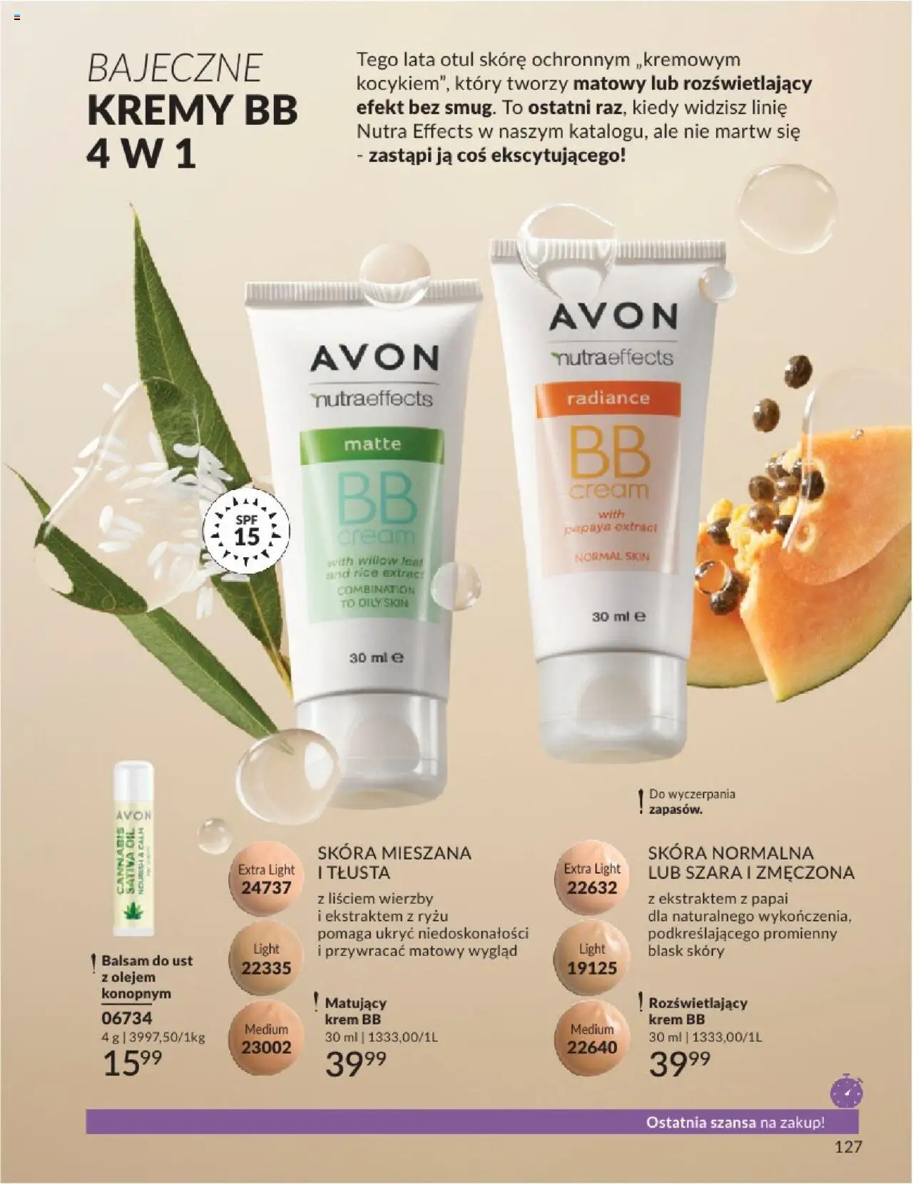 Avon Katalog 07 2025 od 01.07.2025 | Strona: 127 | Produkty: krem BB, Krem