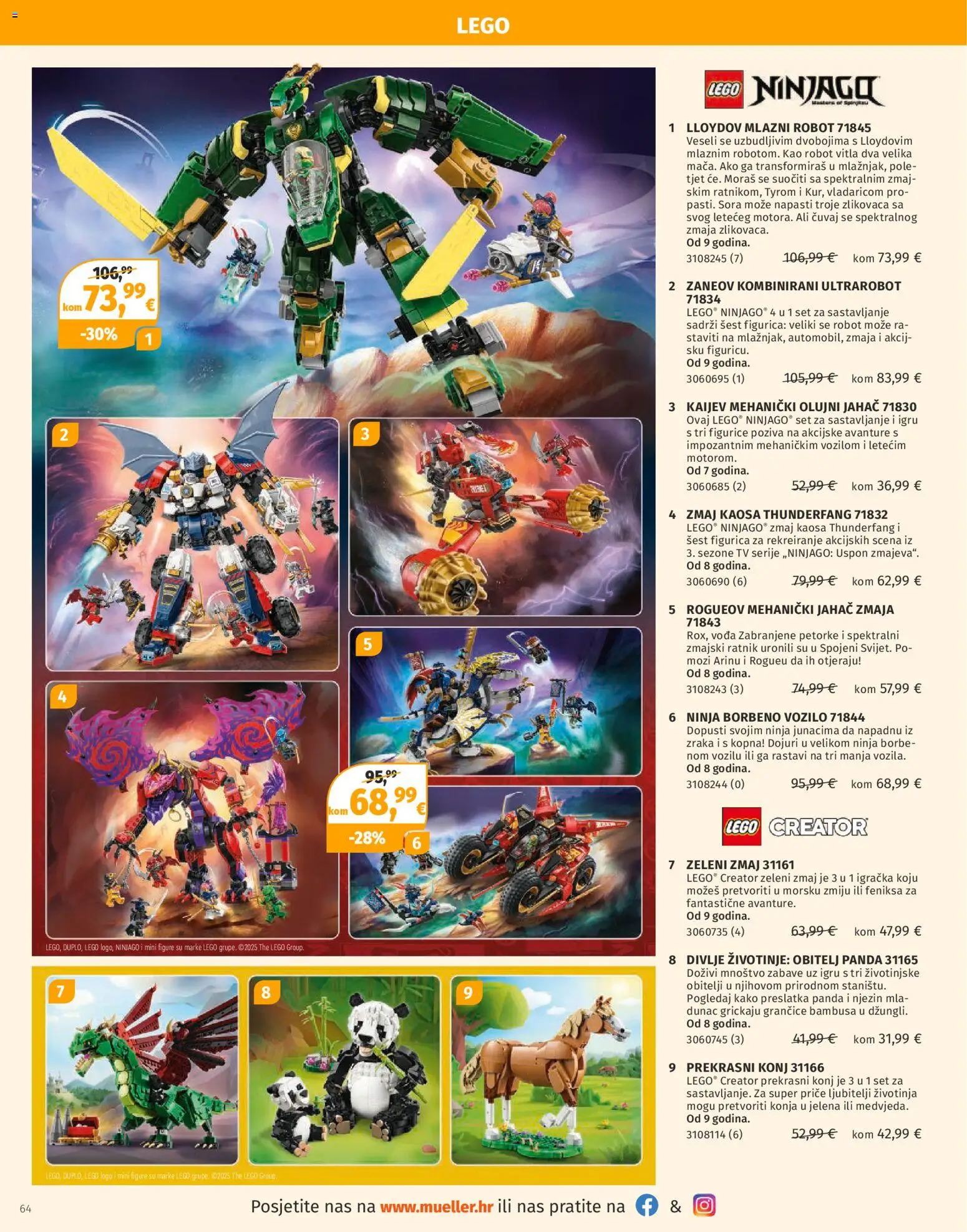 Müller katalog | vrijedi od 01.12.2025 | Stranica: 64 | Proizvodi: Robot, Voda, Tv, Lego