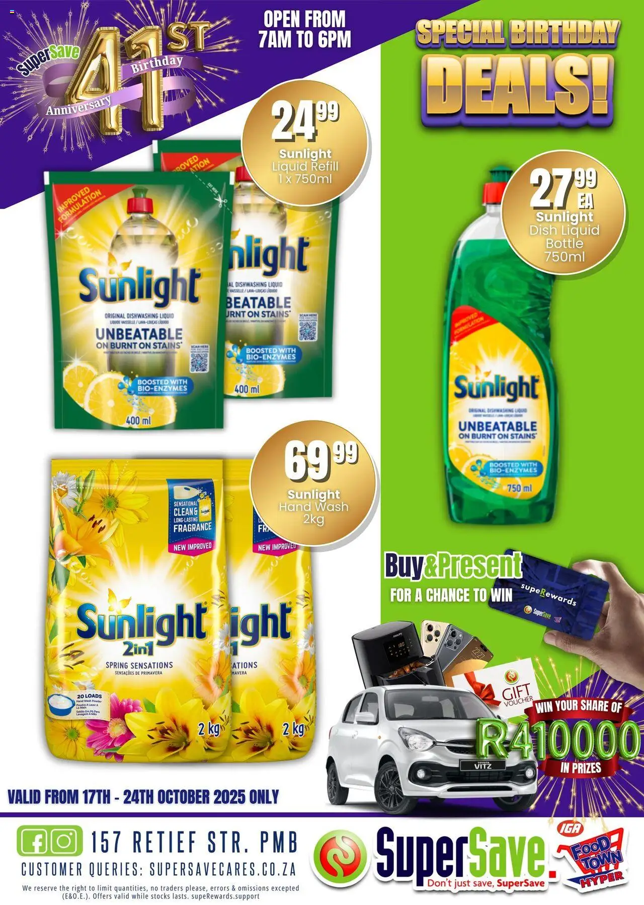 New Super Save catalogue – valid from 17.10.2025 | Page: 78 | Products: Light, Fragrance, Powder, Dishwashing liquid