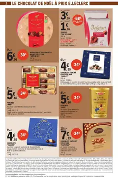 E.Leclerc - Prévisualisation de CHOCOLATS PRALINÉ FRUITS DE MER "HAMLET", 250 g. Existe aussi en variétés chocolat fourré au praliné boîte boule de Noël ou chocolat fourré au praliné boîte sapin (195 g. Le kg: 23,33 €). valide à partir de 16.12.2025 | Page: 2