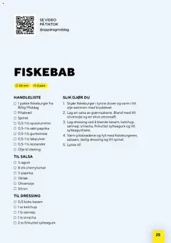 Forhåndsvisning av Bunnpris Billig middag gyldig fra 21.10.2025 | Side: 25