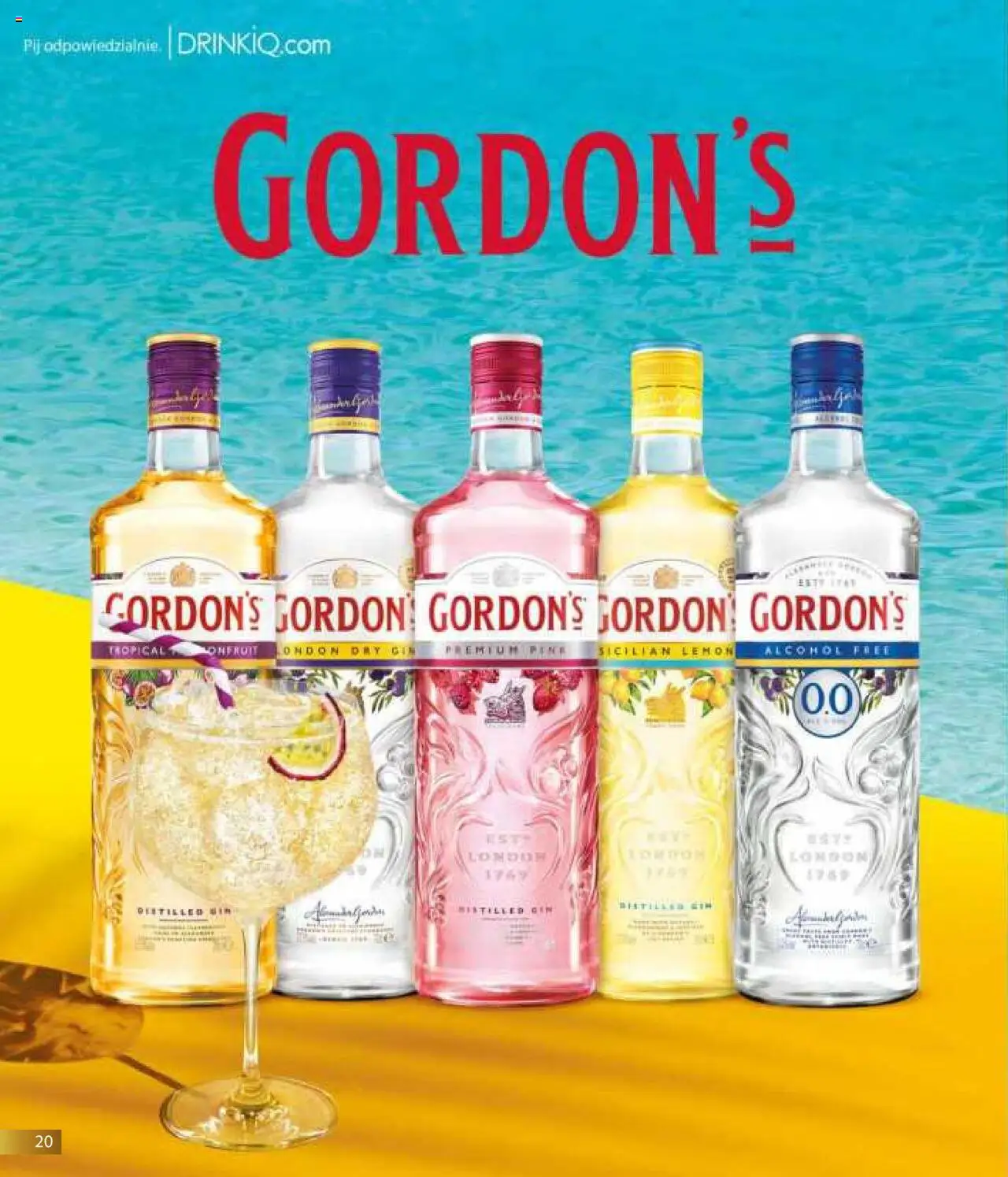 Eurocash Gazetka - Horeca od 01.06.2025 | Strona: 20 | Produkty: Gin Gordon's, Gin
