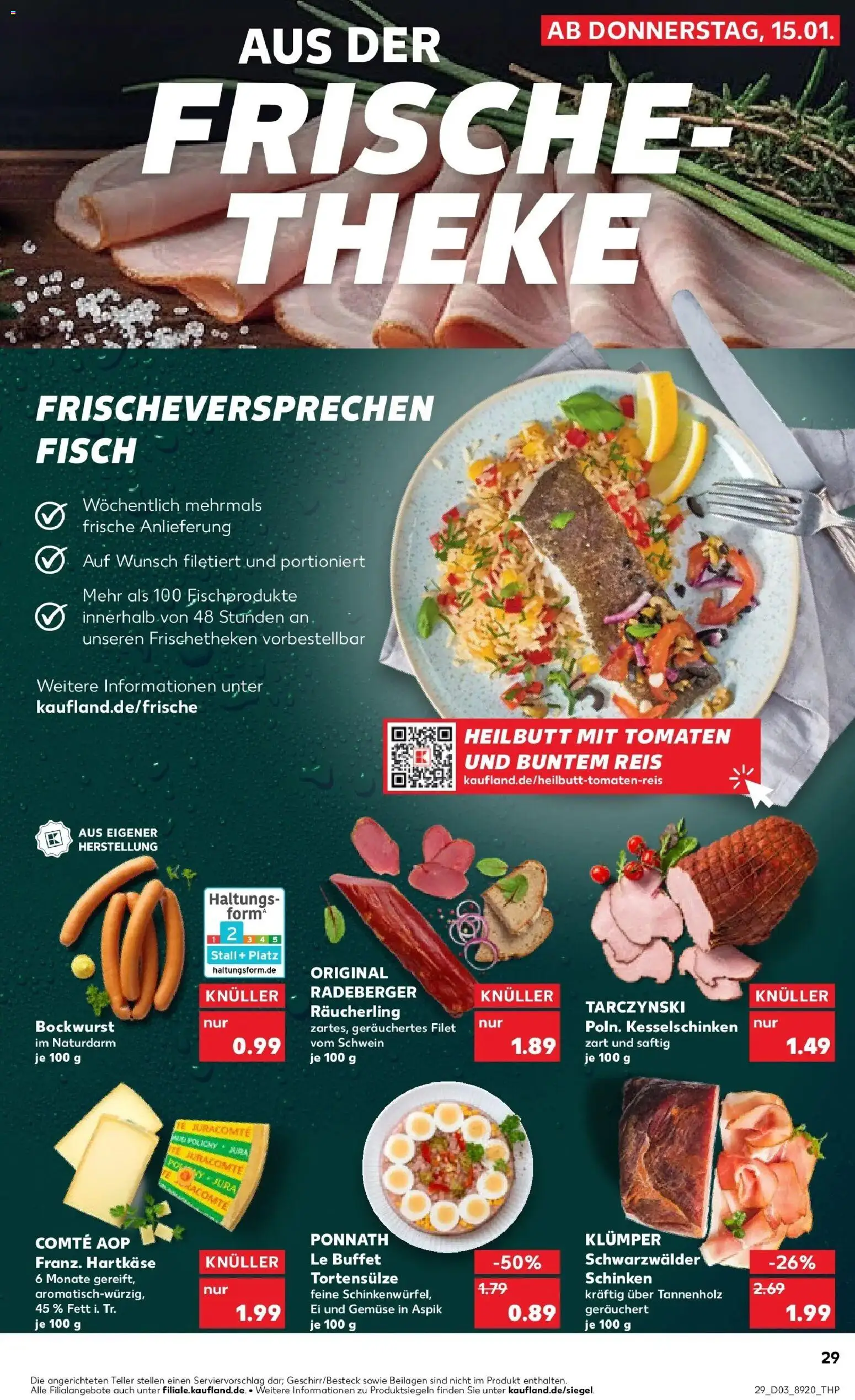 Kaufland prospekt Berlin	 – gültig ab 19.01.2026 | Seite: 29 | Produkte: Jura, Tomaten, Fisch, Schinken