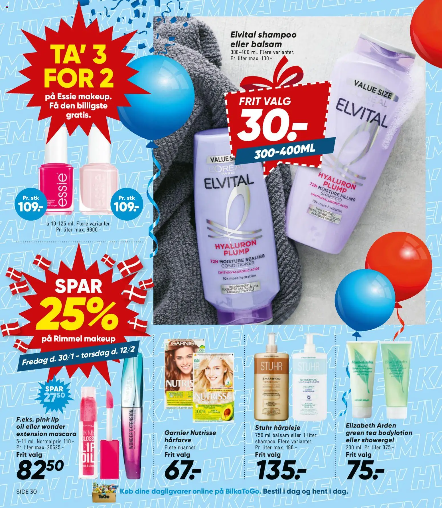 Bilka tilbudsavis – gyldig fra 30.01.2026 | Side: 43 | Produkter: Makeup, Mascara, Shampoo, Balsam