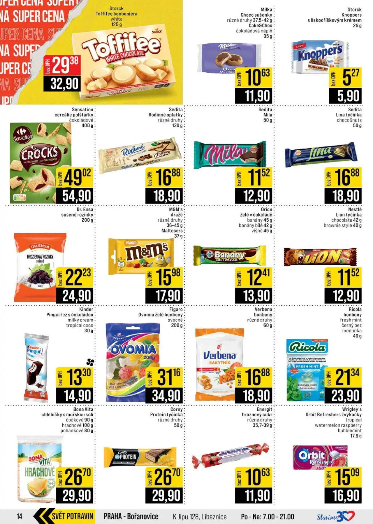 Jip leták - Cash & Carry od 22.10.2025 | Strana: 14 | Produkty: Banány, Bonboniéra, Želé bonbóny, Protein