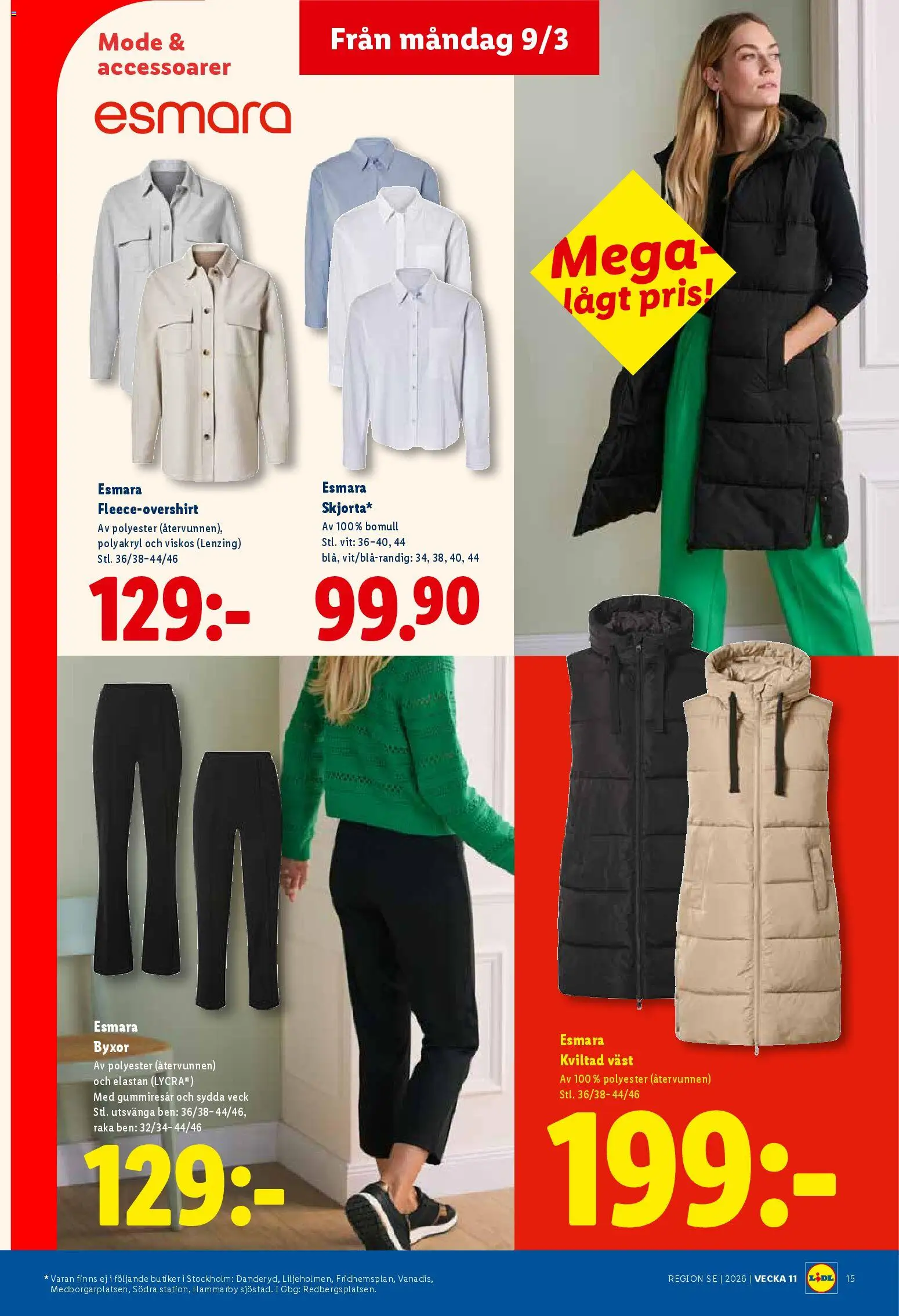 Lidl reklamblad aktuell från 09.03.2026 | Sida: 17 | Produkter: Väst, Byxor