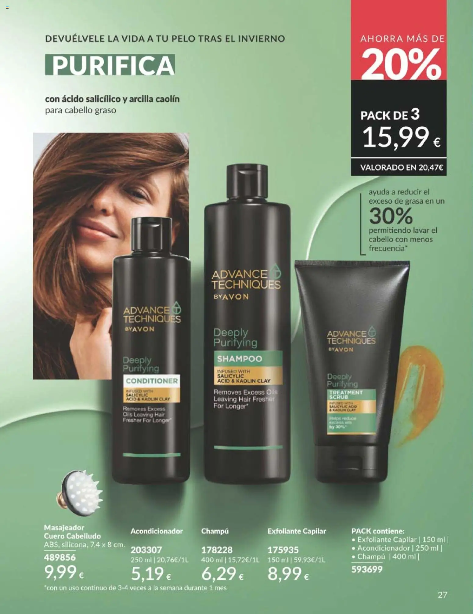 Catálogo AVON campaña 3 │ válido desde el 01.03.2026 | Página: 182 | Productos: Champú, Acondicionador, Γαύρος