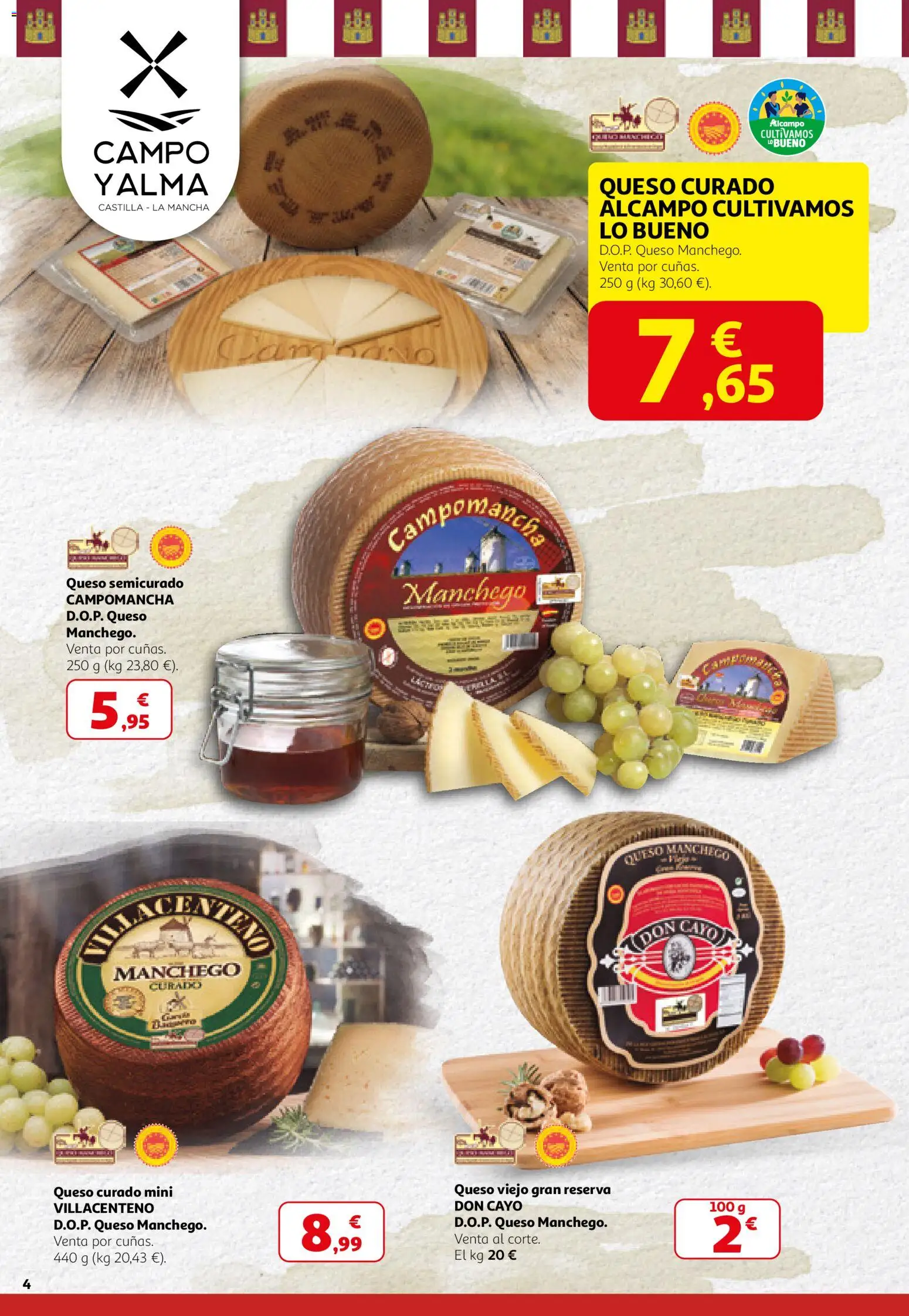Alcampo - Campo y Alma Madrid 2026 │ válido desde el 26.02.2026 | Página: 4 | Productos: Queso