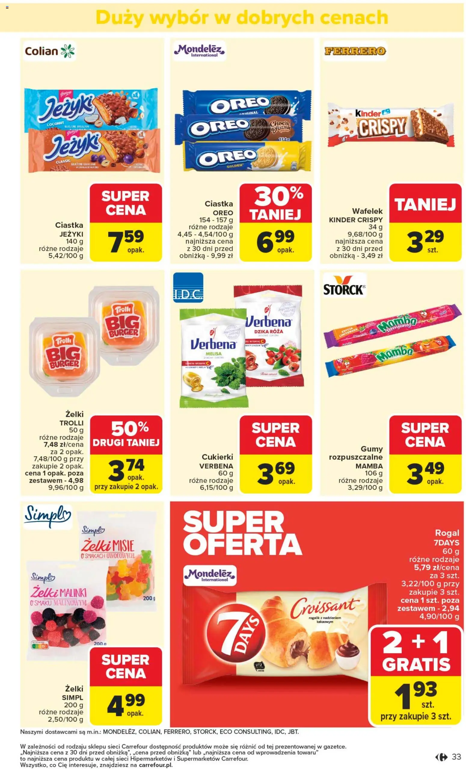 Carrefour Gazetka od 10.11.2025 | Strona: 35 | Produkty: Gumy, Brownie, Cukierki, Ciastka