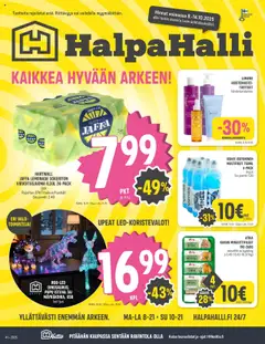 Halpa Halli-mainoslehti voimassa 08.10.2025 alkaen