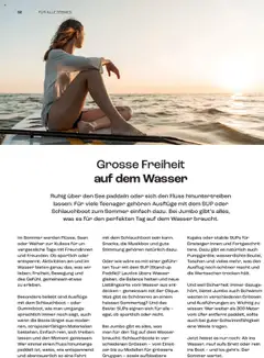 Coop Familien Magazin ab 30.06.2025 | Seite: 52 | Produkte: SUP, Weste, Wasser