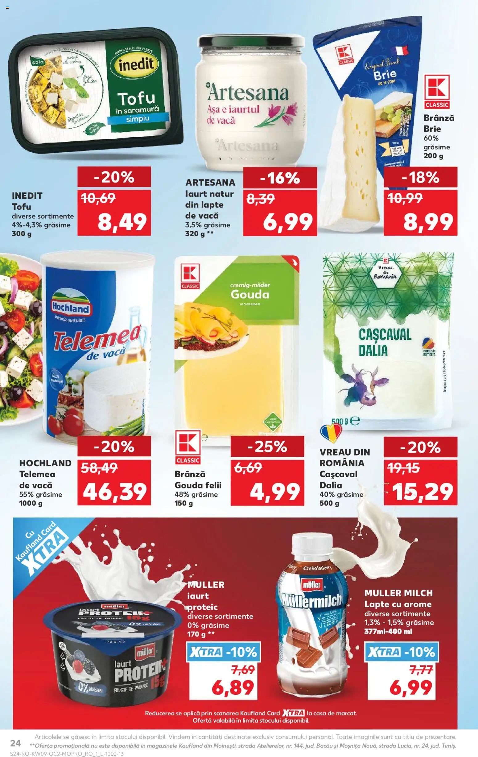 Noul catalog Kaufland – valabil de la 25.02.2026 | Pagină: 24 | Produse: Cașcaval, Lapte, Iaurt, Fructe