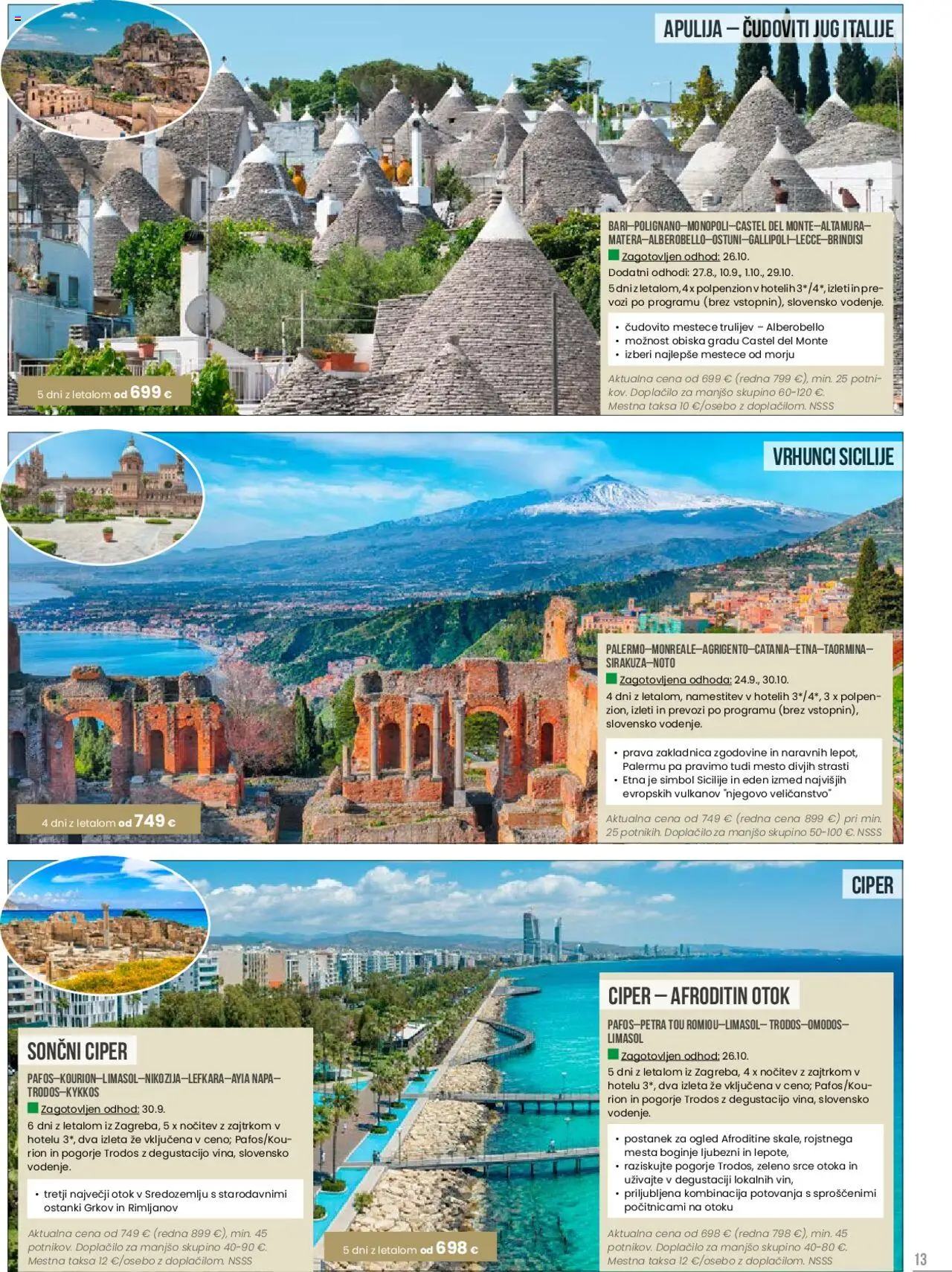 Sonček katalog potovanja │ velja od 19.06.2025 | Stran: 13