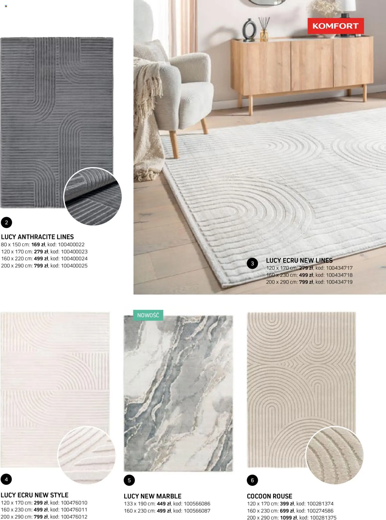 Komfort gazetka - Katalog dywanów od 17.03.2026 | Strona: 29