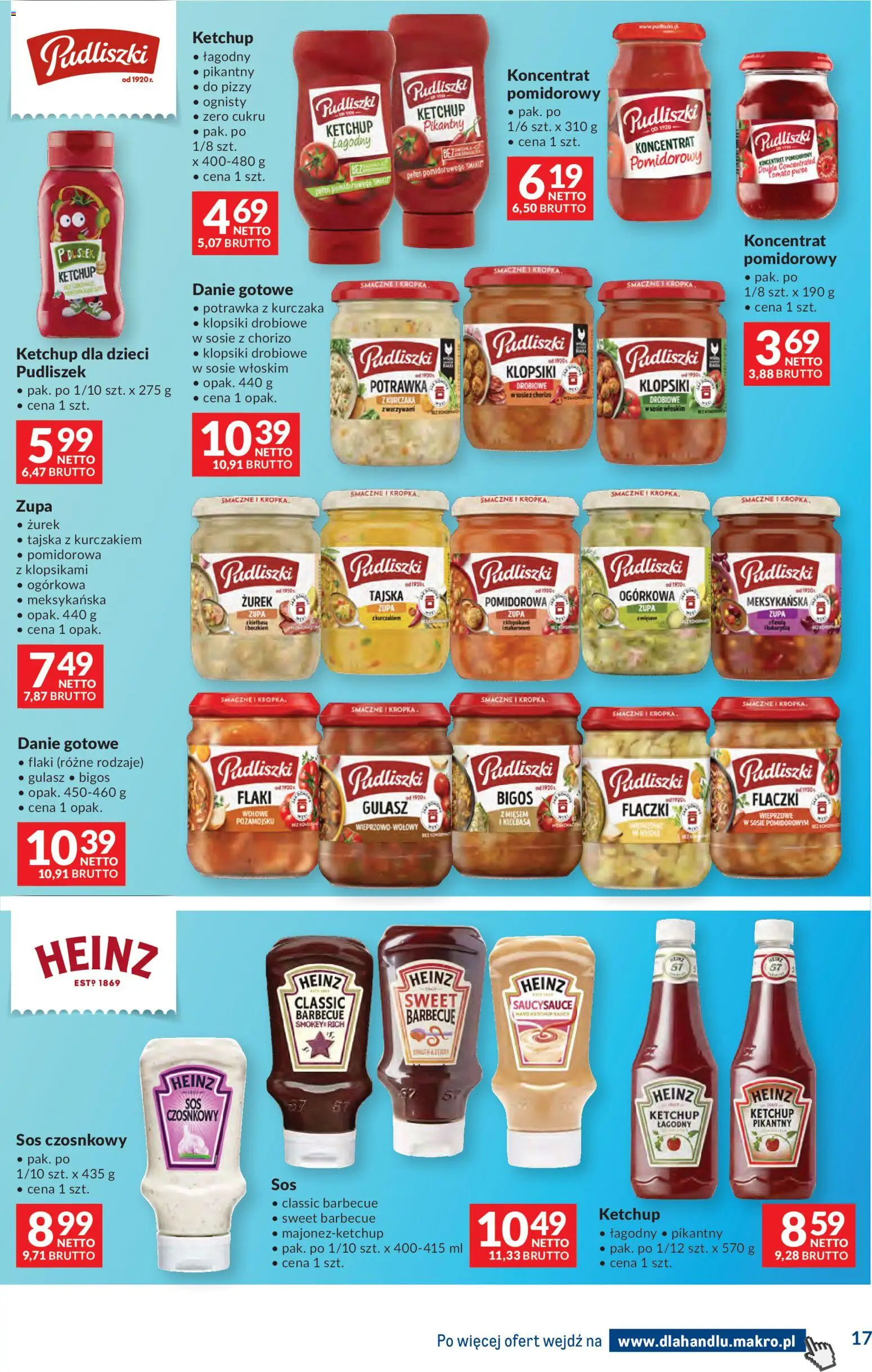 Makro gazetka - Dystrybucja do sklepów od 28.04.2026 | Strona: 17 | Produkty: Flaki, Klopsiki, Zupa, Gulasz