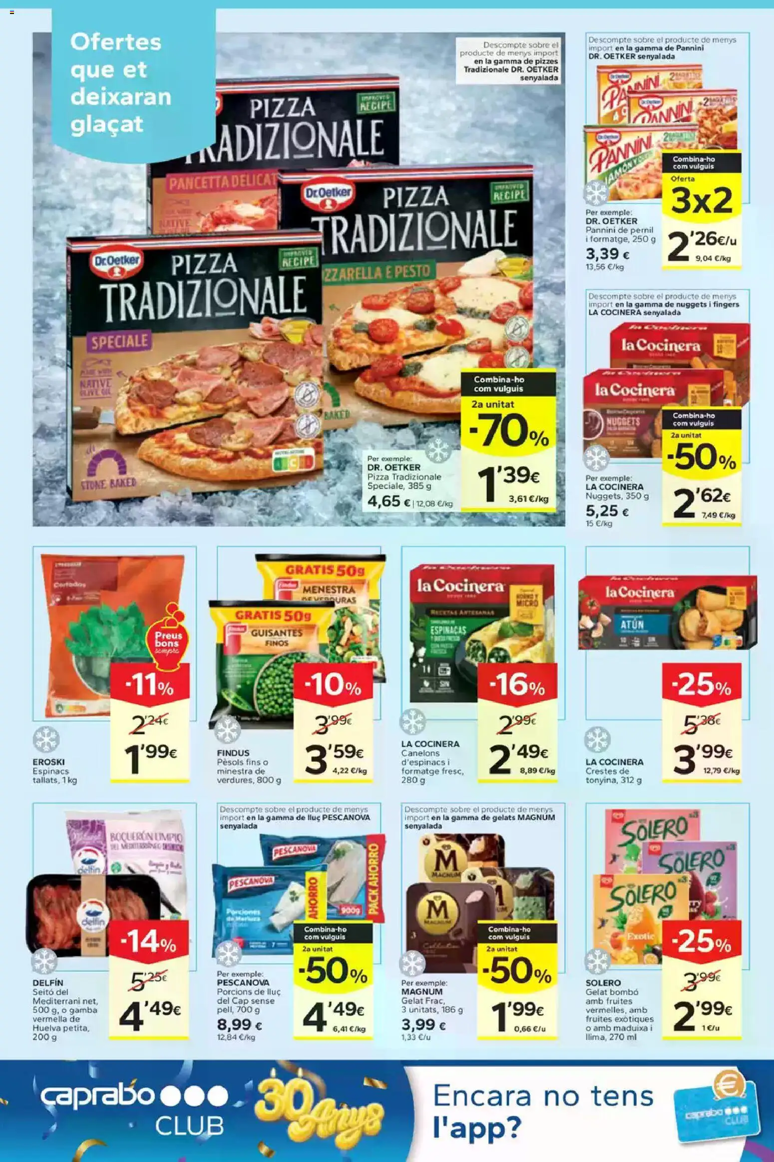 Caprabo folleto │ válido desde el 16.04.2026 | Página: 8 | Productos: Pizza, Πορσελάνη, Gamba, Nuggets
