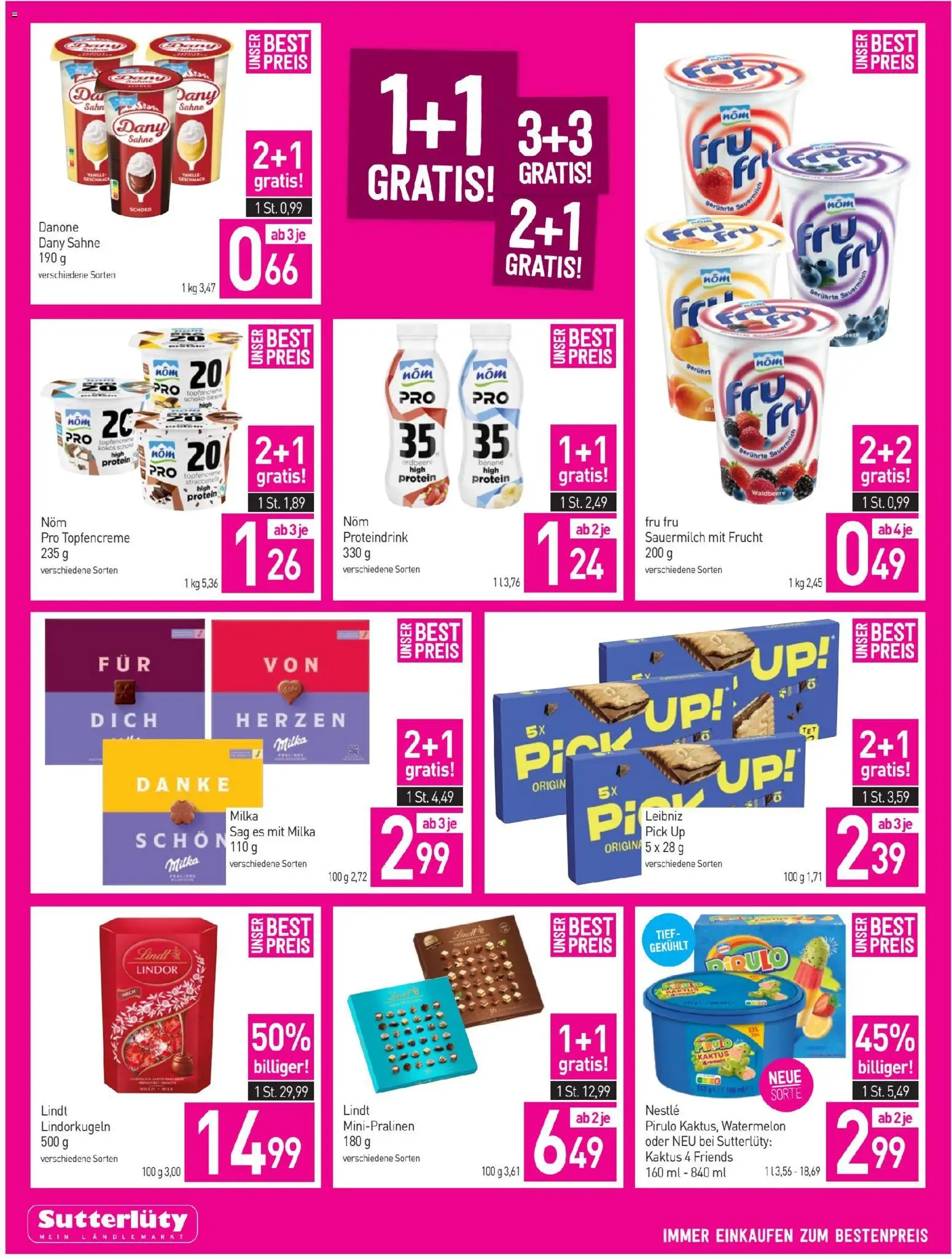 Sutterlüty Flugblatt gültig ab 30.04.2026 | Seite: 6 | Produkte: Sahne