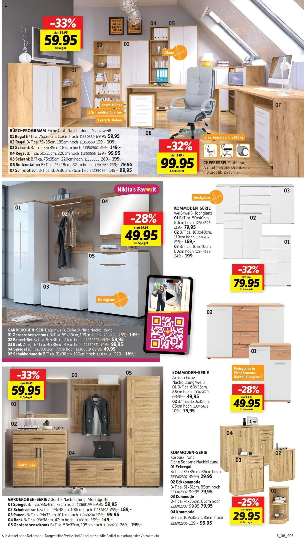 Sconto Prospekt - gültig ab dem 17.05.2025 | Seite: 5 | Produkte: Kommode, Regal, Chefsessel, Rollcontainer