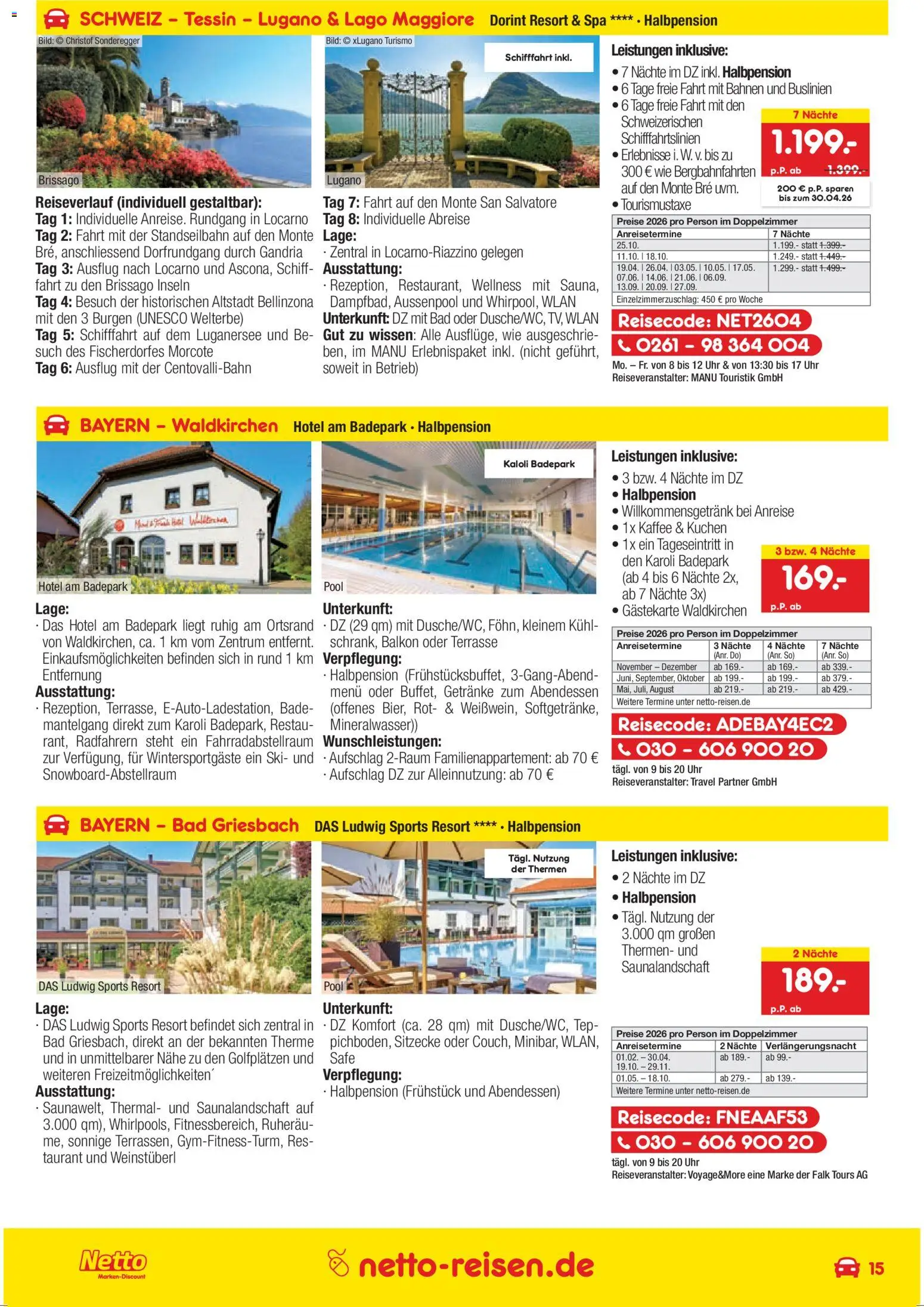 Netto Reisen Prospekt 	 | 26.03.2026 | Wie erhält man einen begrenzten Rabatt? | Deutschland