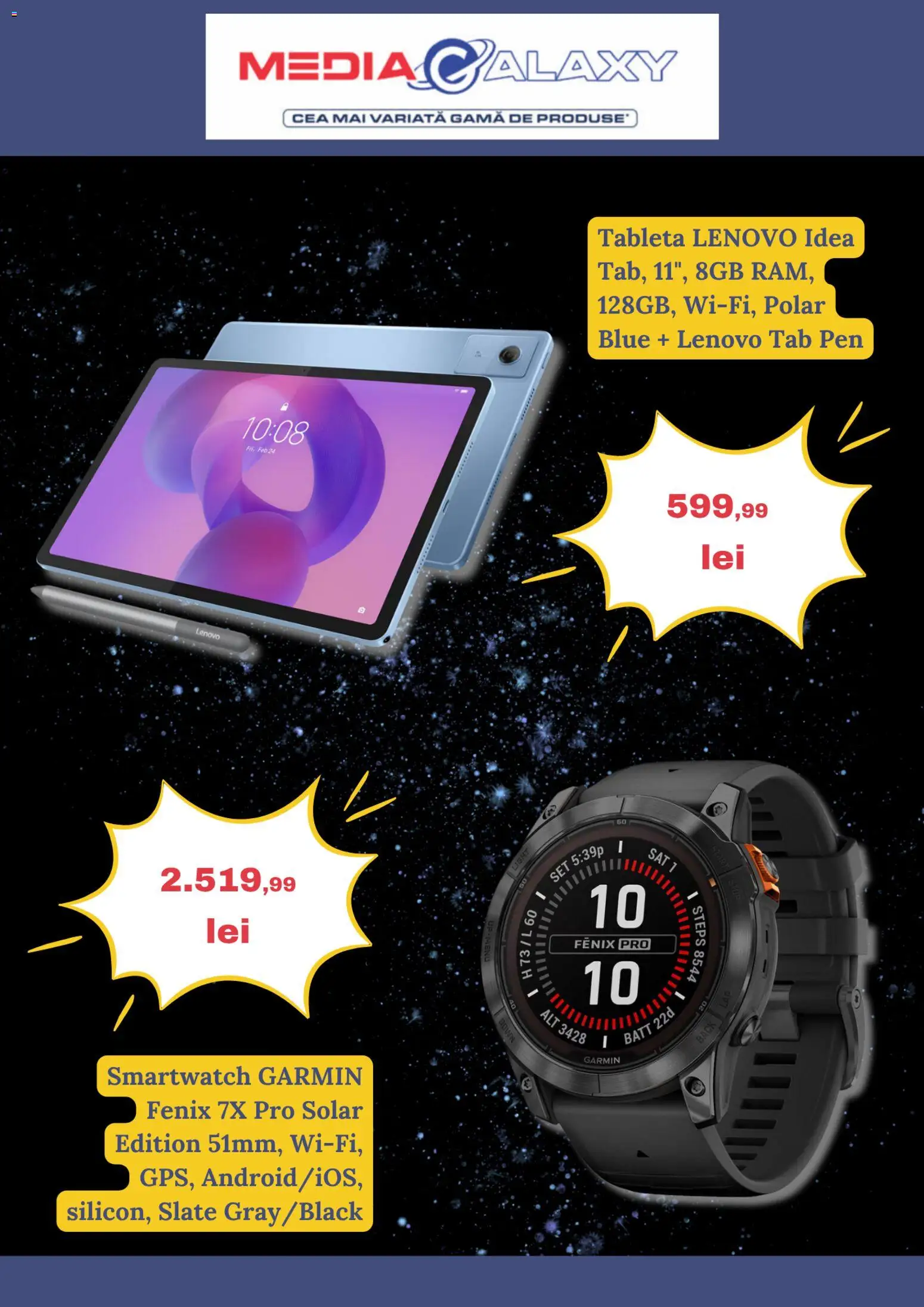 Noul catalog Media Galaxy – valabil de la 06.11.2025 | Pagină: 2 | Produse: Tabletă, Smartwatch